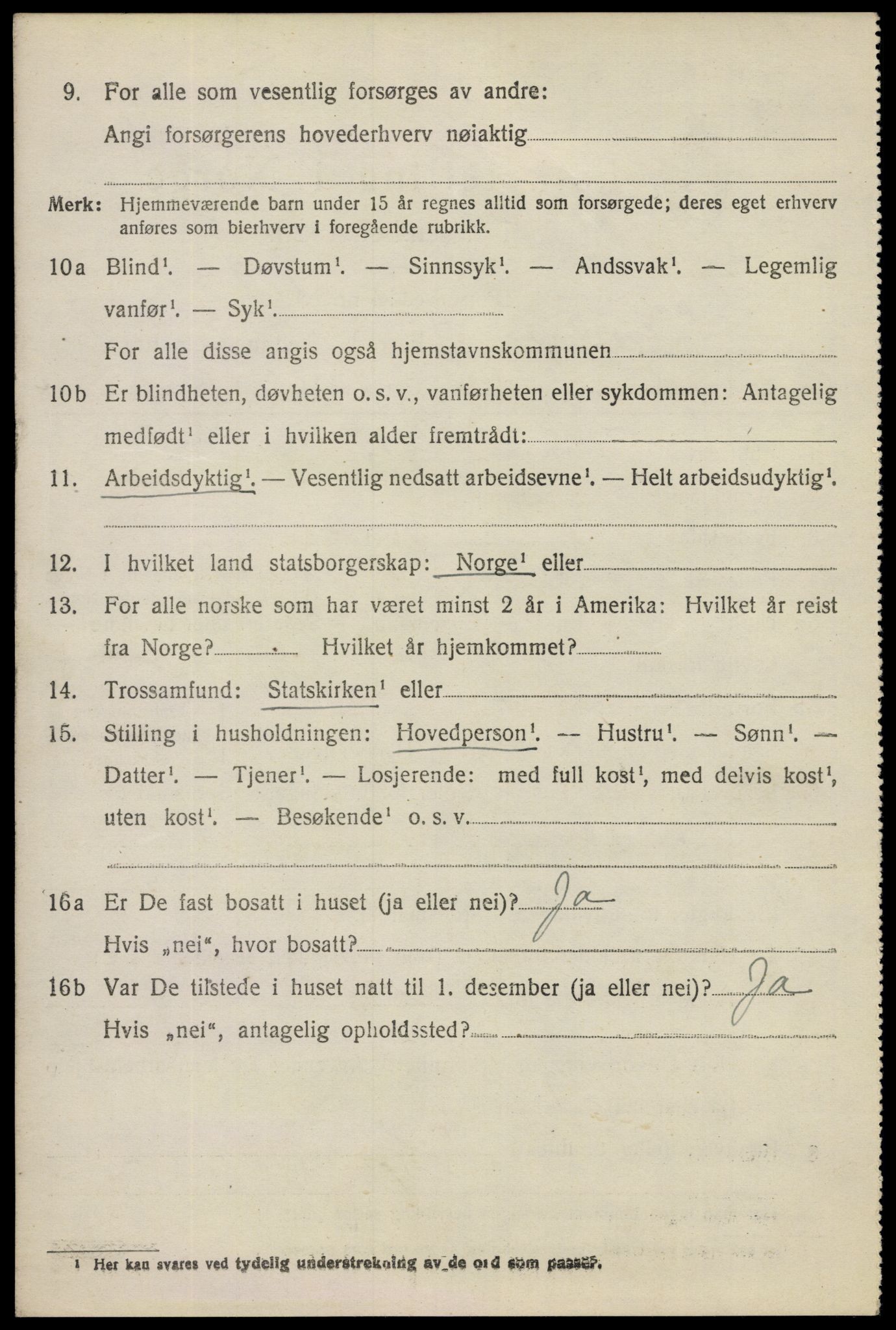 SAO, 1920 census for Spydeberg, 1920, p. 3436