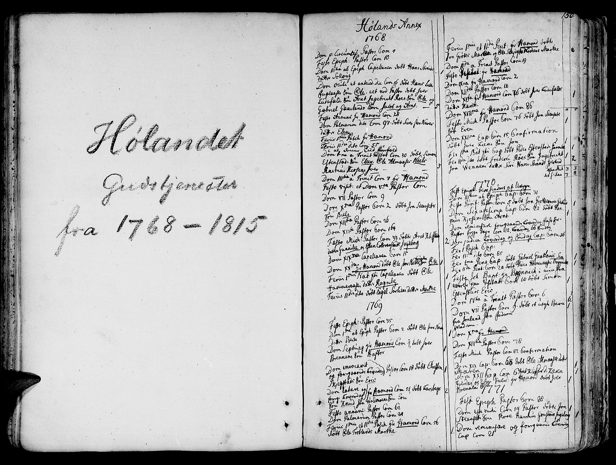 Ministerialprotokoller, klokkerbøker og fødselsregistre - Sør-Trøndelag, SAT/A-1456/691/L1064: Parish register (official) no. 691A02 /4, 1768-1815, p. 150