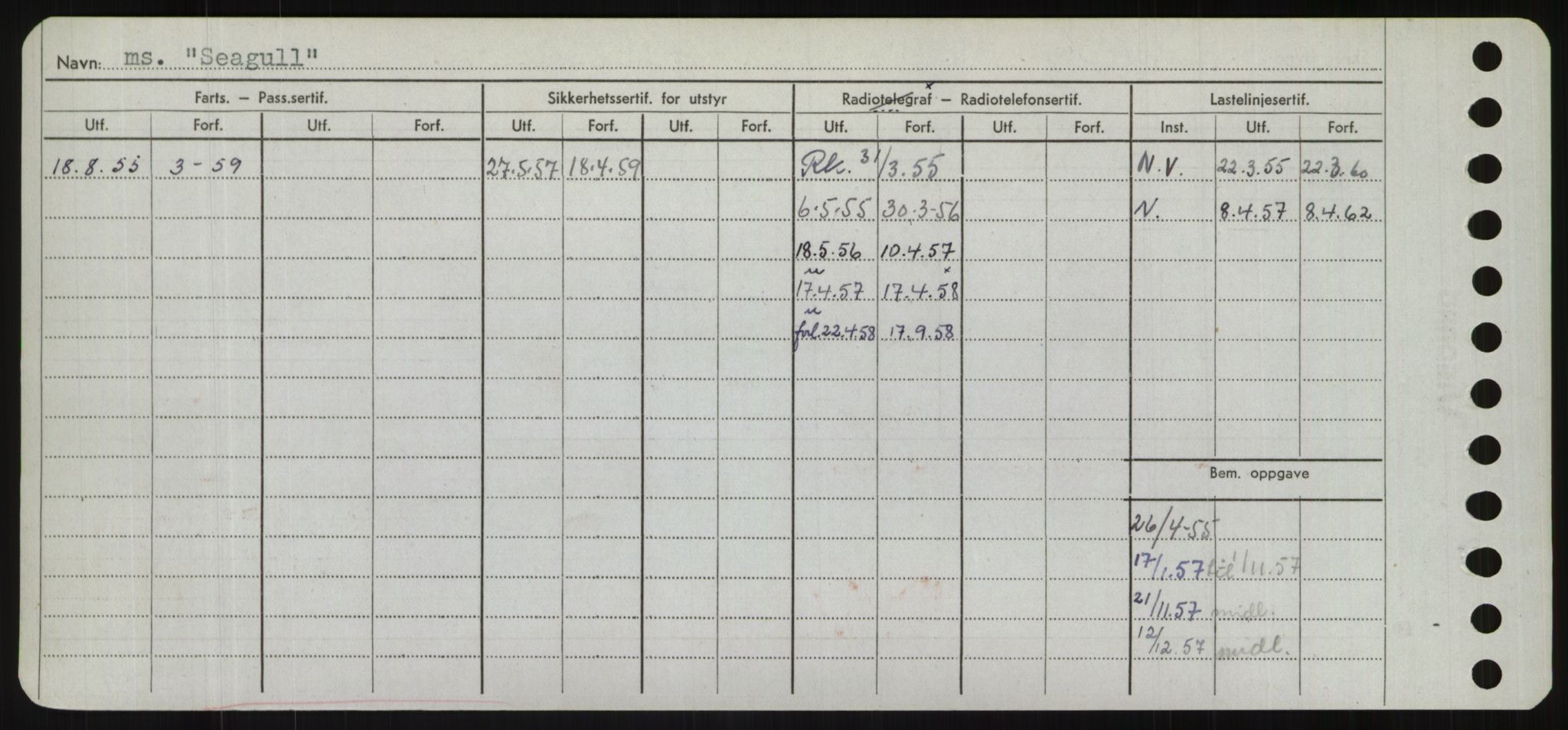 Sjøfartsdirektoratet med forløpere, Skipsmålingen, RA/S-1627/H/Hd/L0032: Fartøy, San-Seve, p. 348