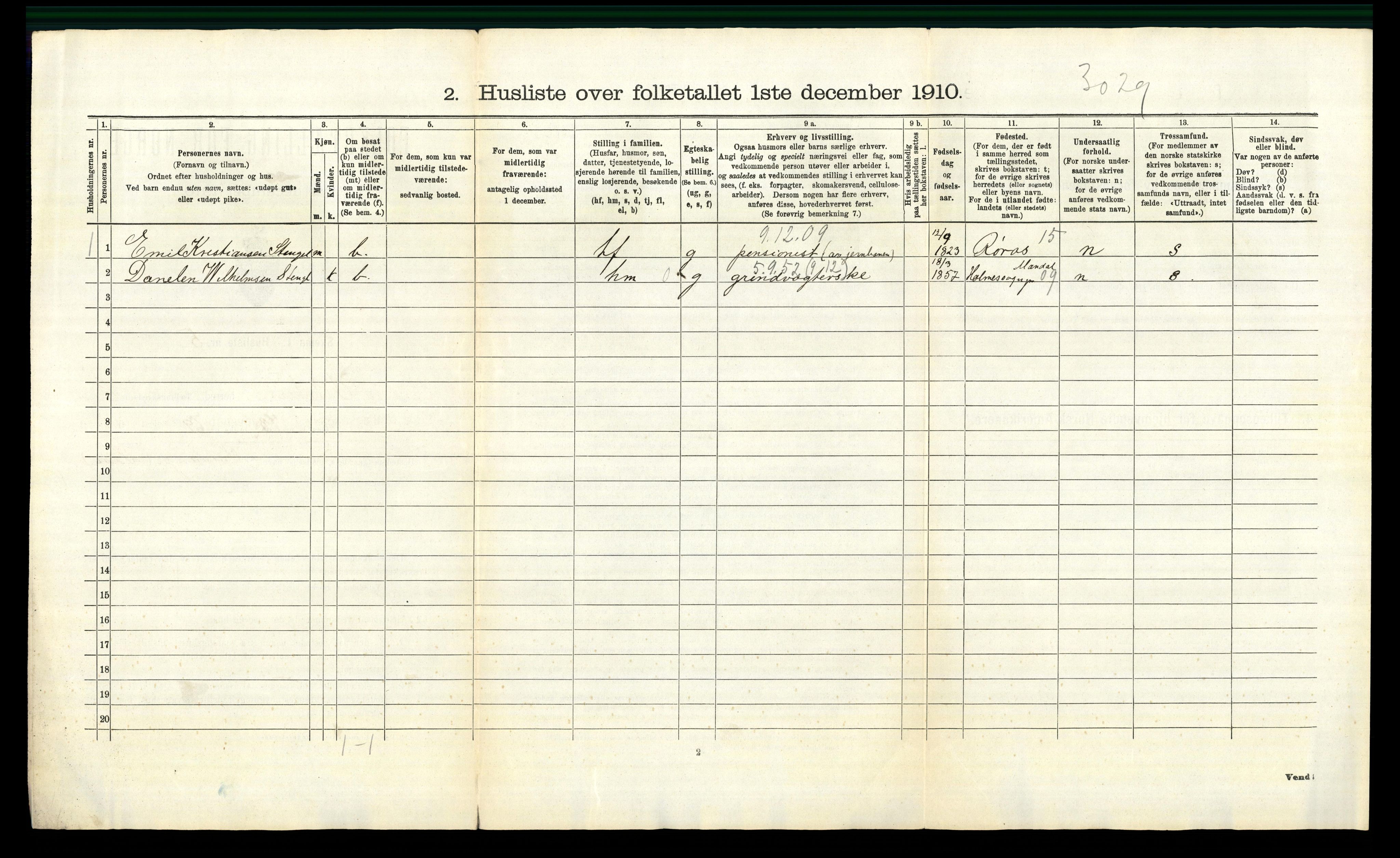 RA, 1910 census for Øvre Eiker, 1910, p. 1536