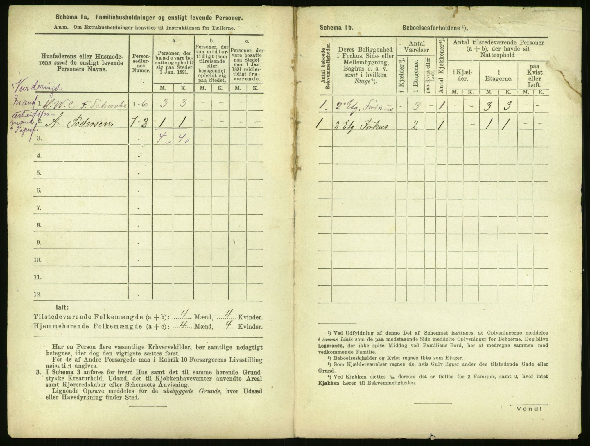 RA, 1891 census for 0301 Kristiania, 1891, p. 158260