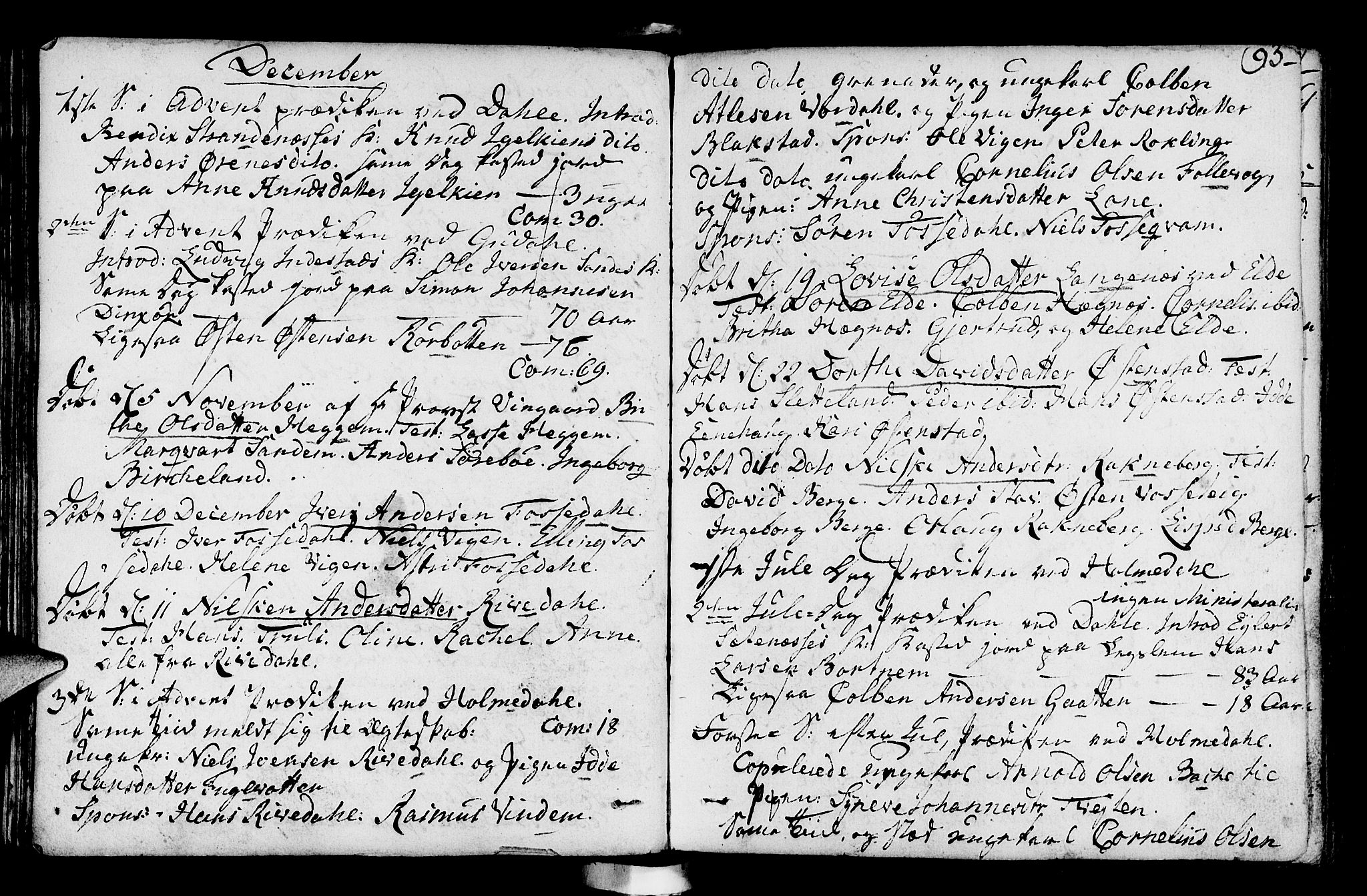 Fjaler sokneprestembete, AV/SAB-A-79801/H/Haa/Haaa/L0003: Parish register (official) no. A 3, 1799-1814, p. 93