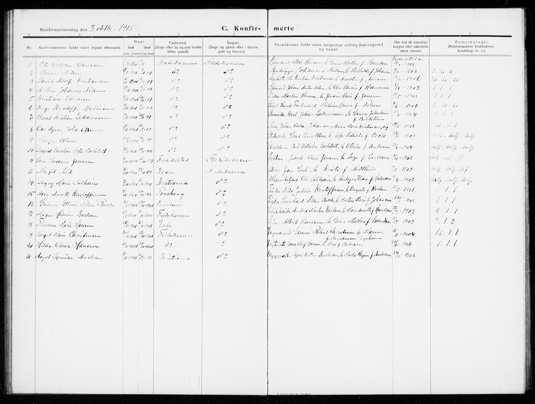 Stavern kirkebøker, AV/SAKO-A-318/G/Ga/L0003: Parish register (copy) no. 3, 1909-1940