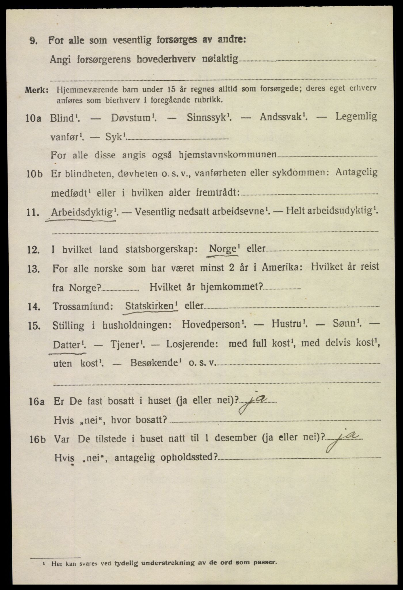 SAK, 1920 census for Holt, 1920, p. 7985