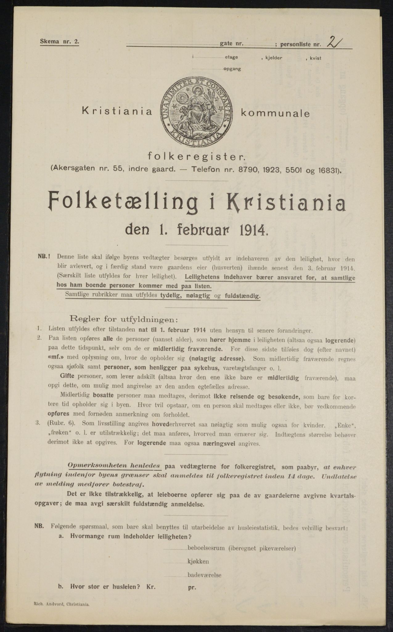 OBA, Municipal Census 1914 for Kristiania, 1914, p. 89183