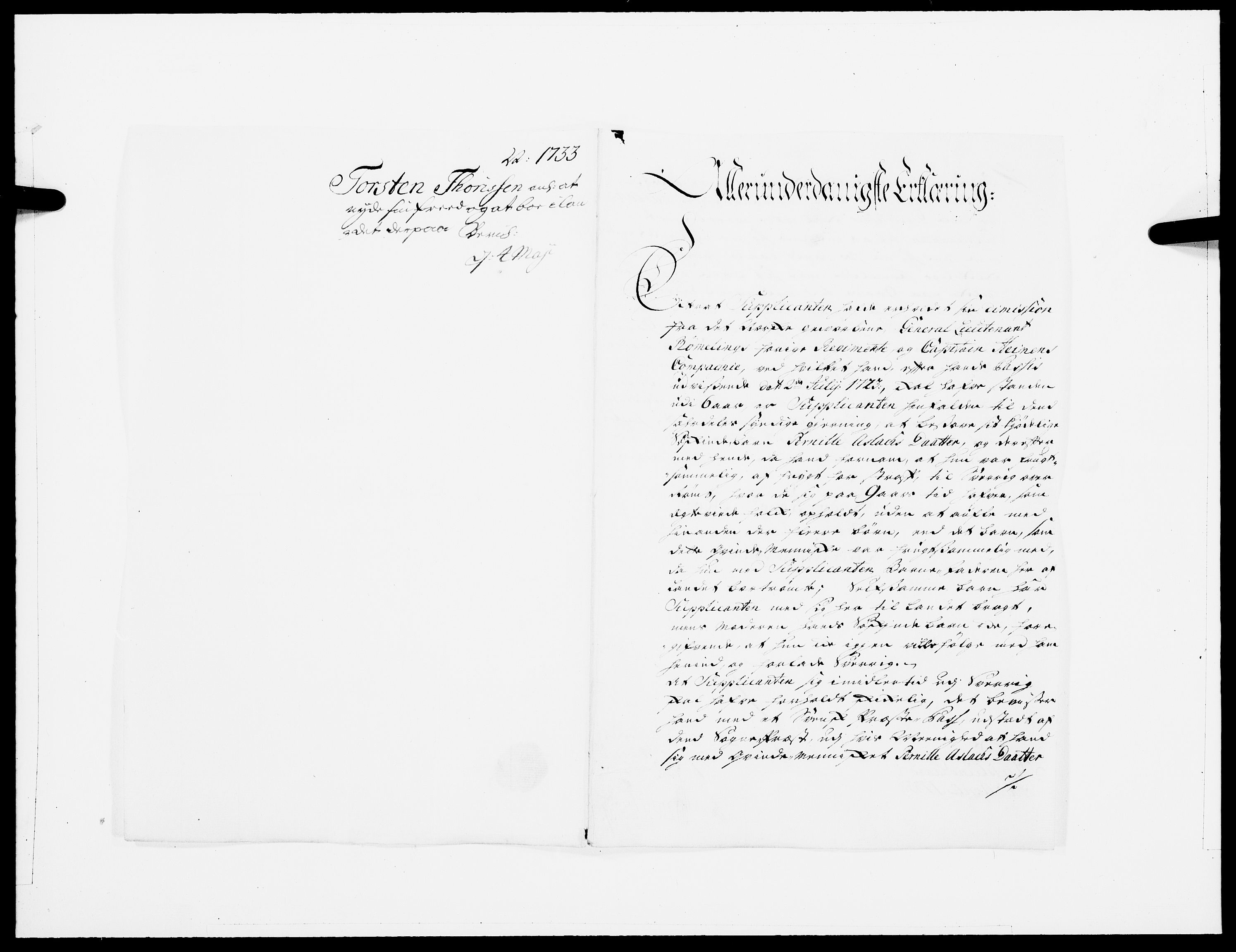 Danske Kanselli 1572-1799, AV/RA-EA-3023/F/Fc/Fcc/Fcca/L0113: Norske innlegg 1572-1799, 1733, p. 209