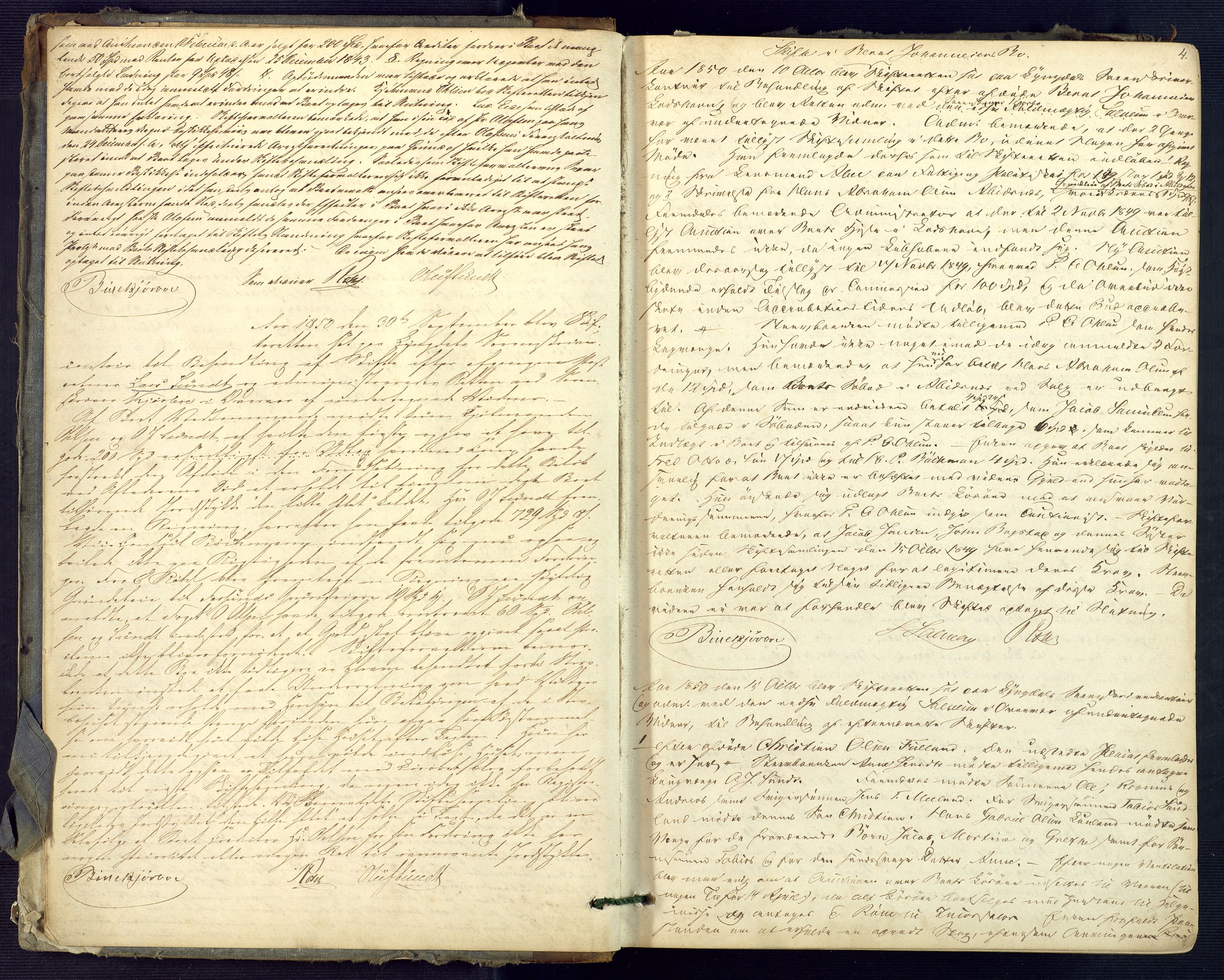 Lyngdal sorenskriveri, AV/SAK-1221-0004/H/Hc/L0871: Skiftebehandlingsprotokoll nr. 5, 1850-1872, p. 3b-4a