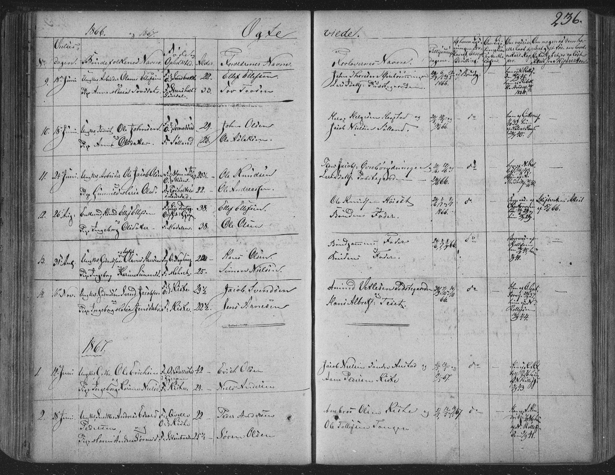 Siljan kirkebøker, SAKO/A-300/F/Fa/L0001: Parish register (official) no. 1, 1831-1870, p. 236