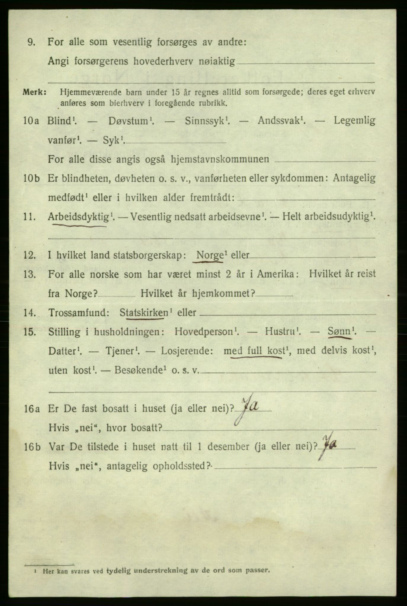 SAO, 1920 census for Fredrikshald, 1920, p. 18660