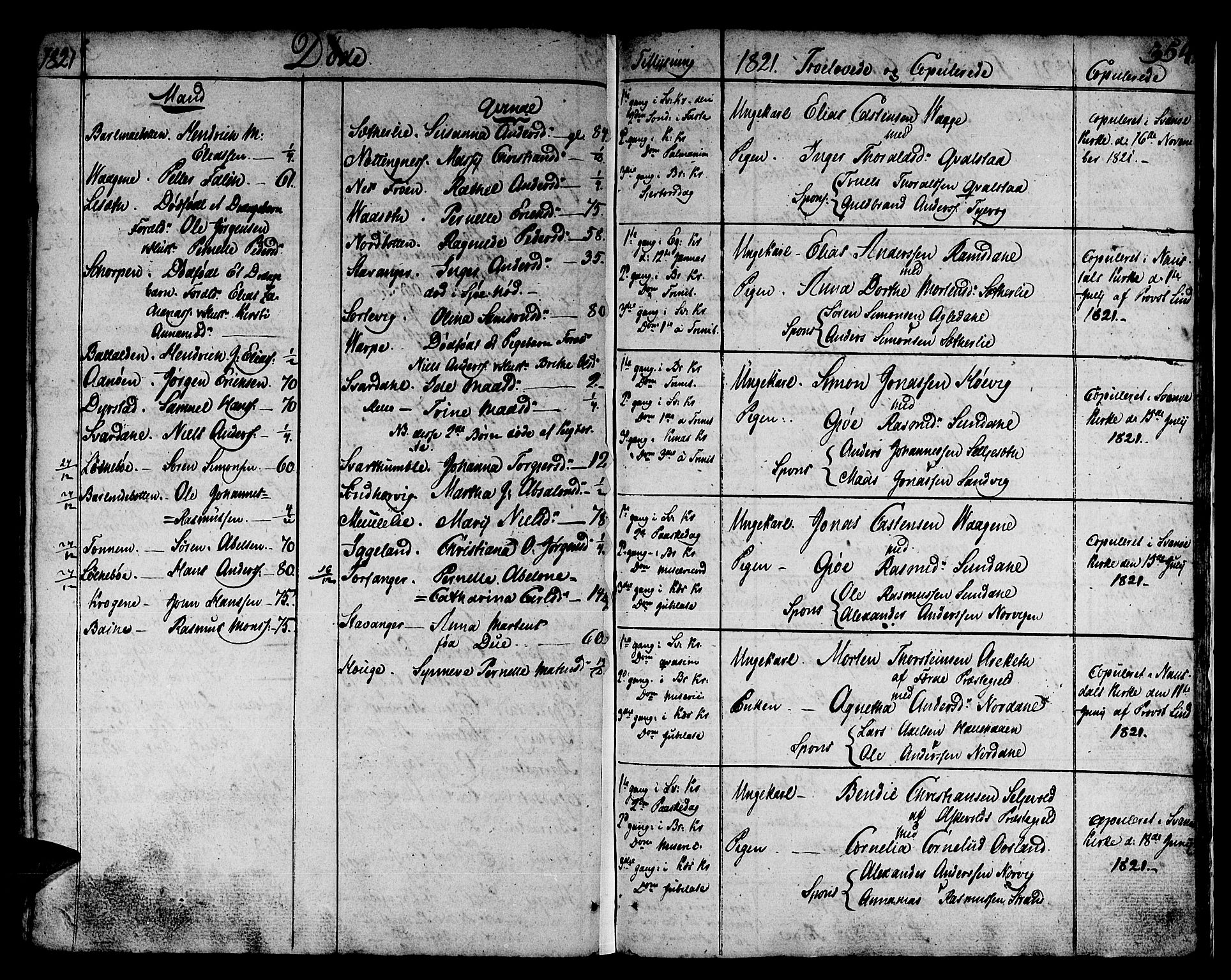 Kinn sokneprestembete, SAB/A-80801/H/Haa/Haaa/L0003: Parish register (official) no. A 3, 1785-1821, p. 354