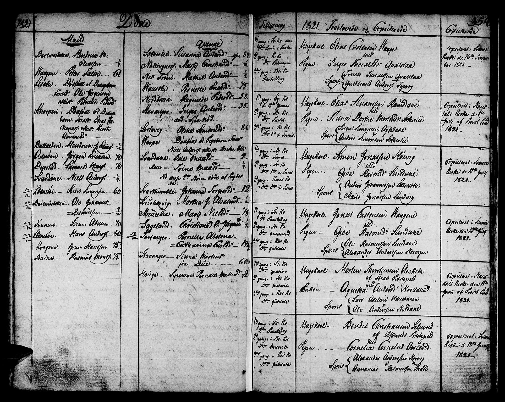 Kinn sokneprestembete, AV/SAB-A-80801/H/Haa/Haaa/L0003: Parish register (official) no. A 3, 1785-1821, p. 354