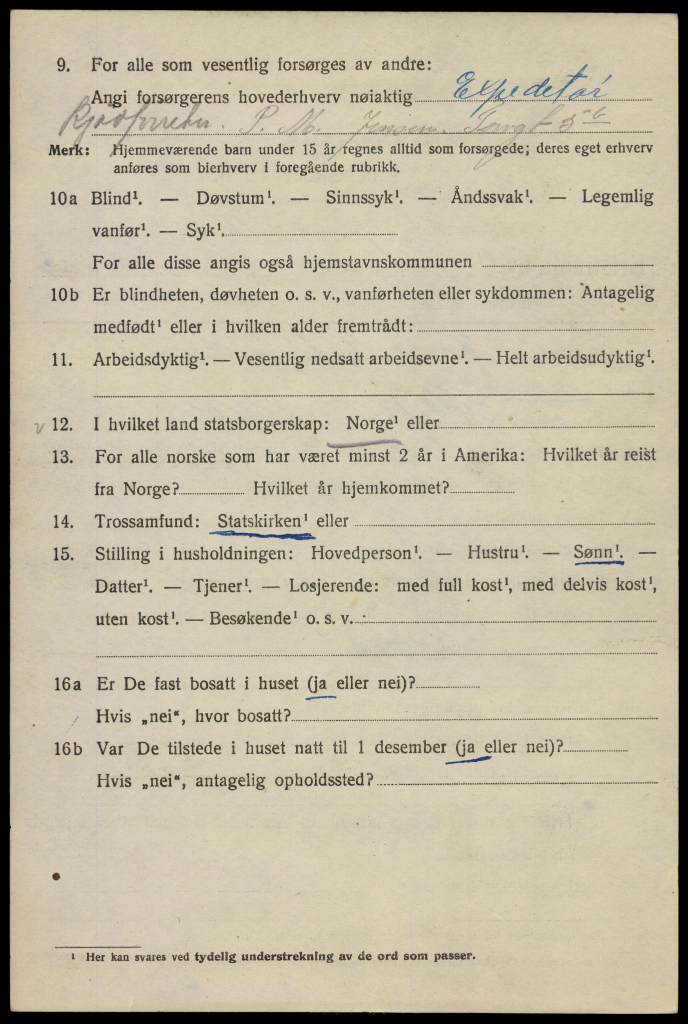 SAO, 1920 census for Kristiania, 1920, p. 275734