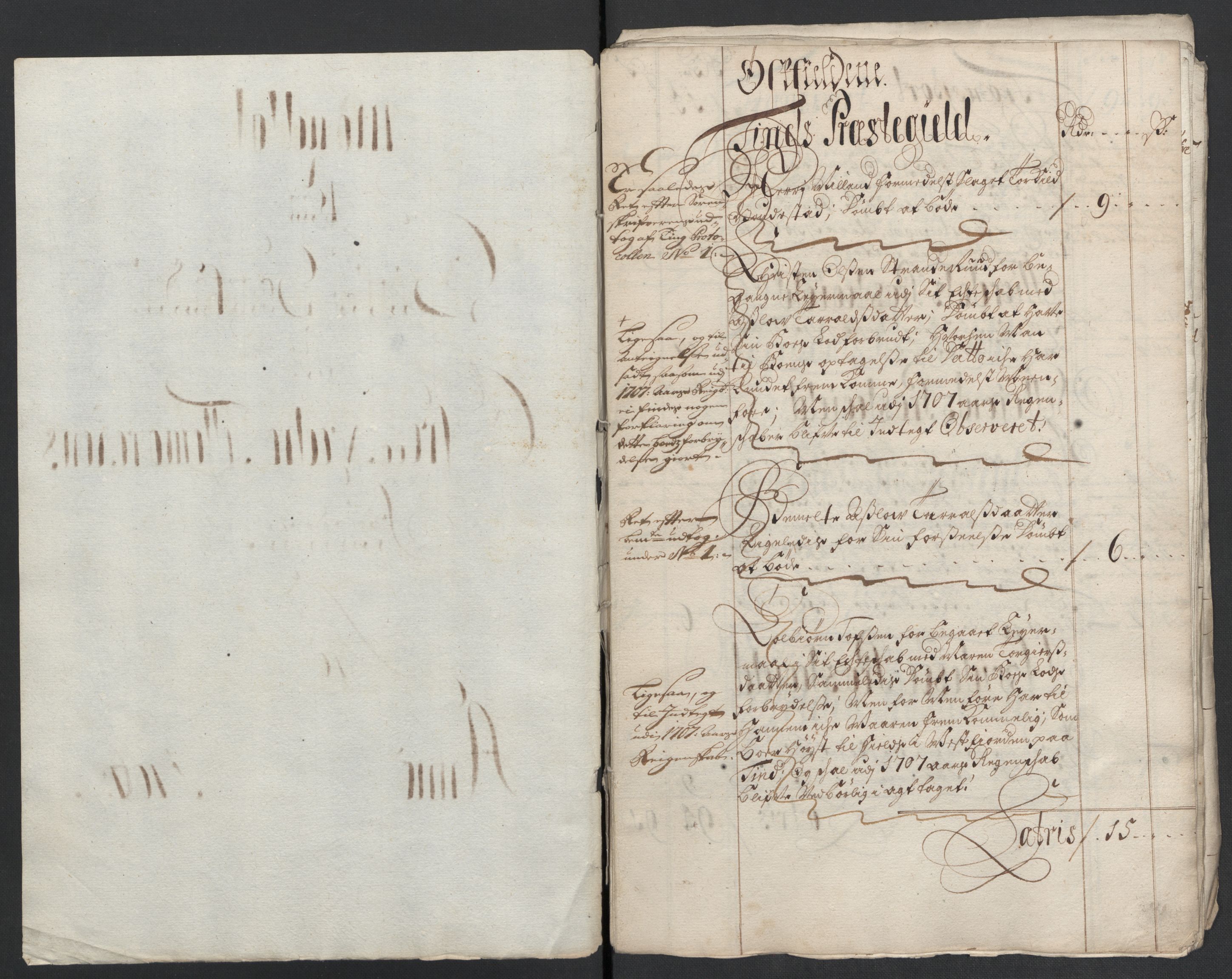 Rentekammeret inntil 1814, Reviderte regnskaper, Fogderegnskap, AV/RA-EA-4092/R36/L2116: Fogderegnskap Øvre og Nedre Telemark og Bamble, 1706-1707, p. 40