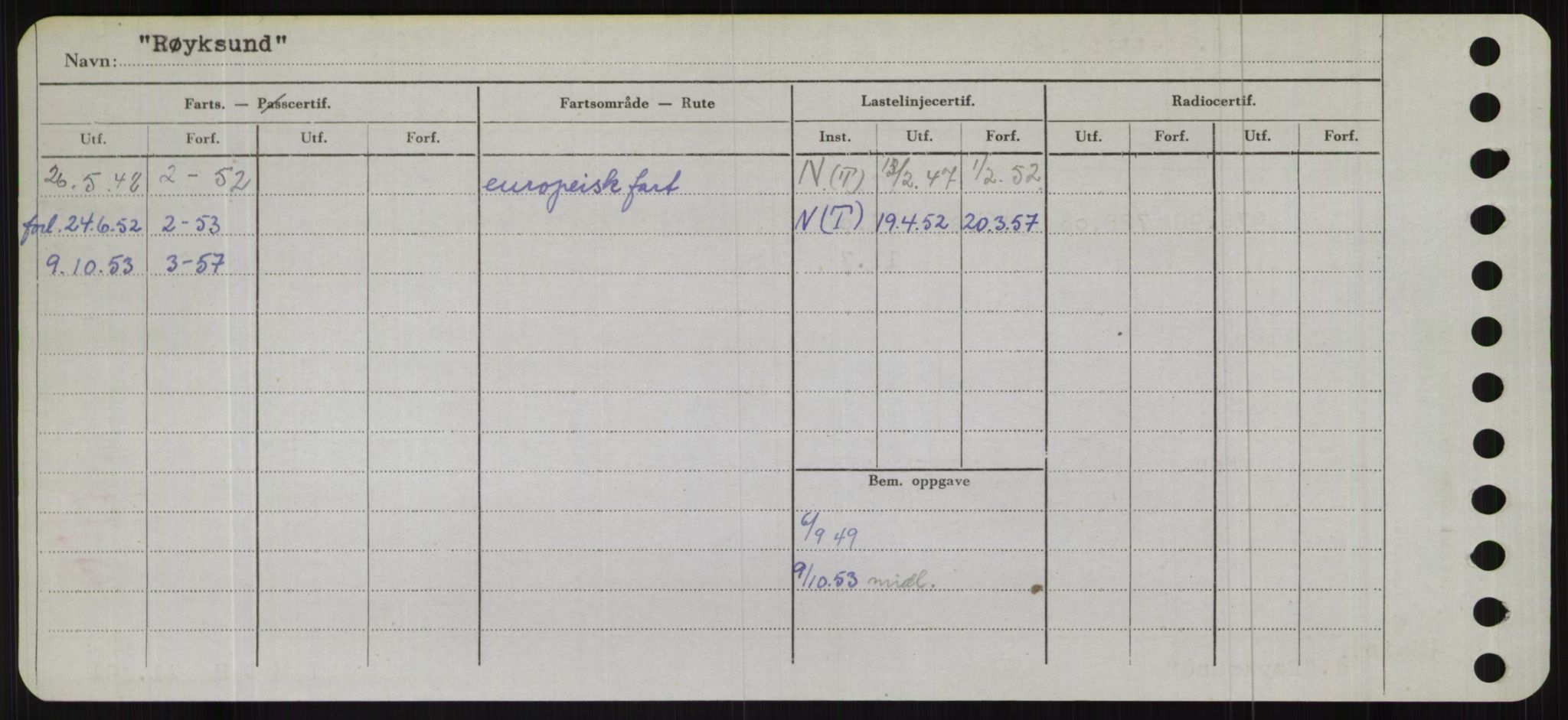 Sjøfartsdirektoratet med forløpere, Skipsmålingen, AV/RA-S-1627/H/Hb/L0004: Fartøy, O-S, p. 260