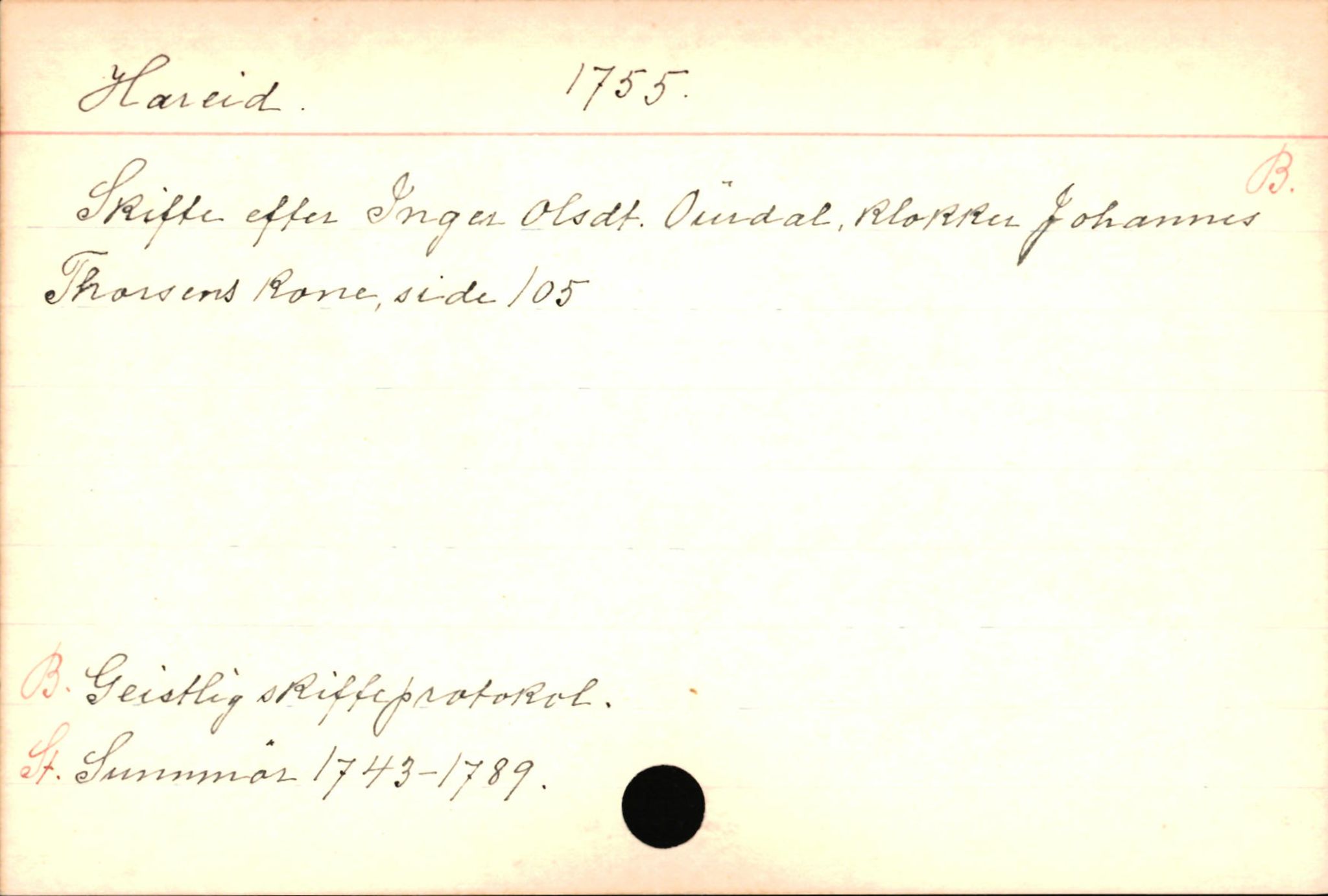 Haugen, Johannes - lærer, AV/SAB-SAB/PA-0036/01/L0001: Om klokkere og lærere, 1521-1904, p. 10573