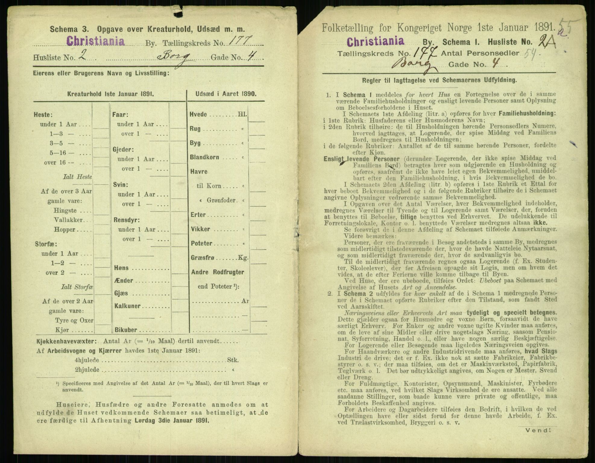 RA, 1891 census for 0301 Kristiania, 1891, p. 106259