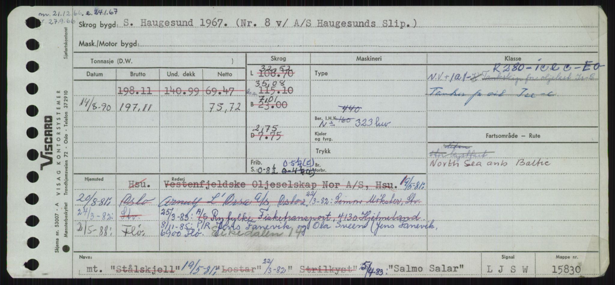 Sjøfartsdirektoratet med forløpere, Skipsmålingen, RA/S-1627/H/Ha/L0005/0001: Fartøy, S-Sven / Fartøy, S-Skji, p. 65