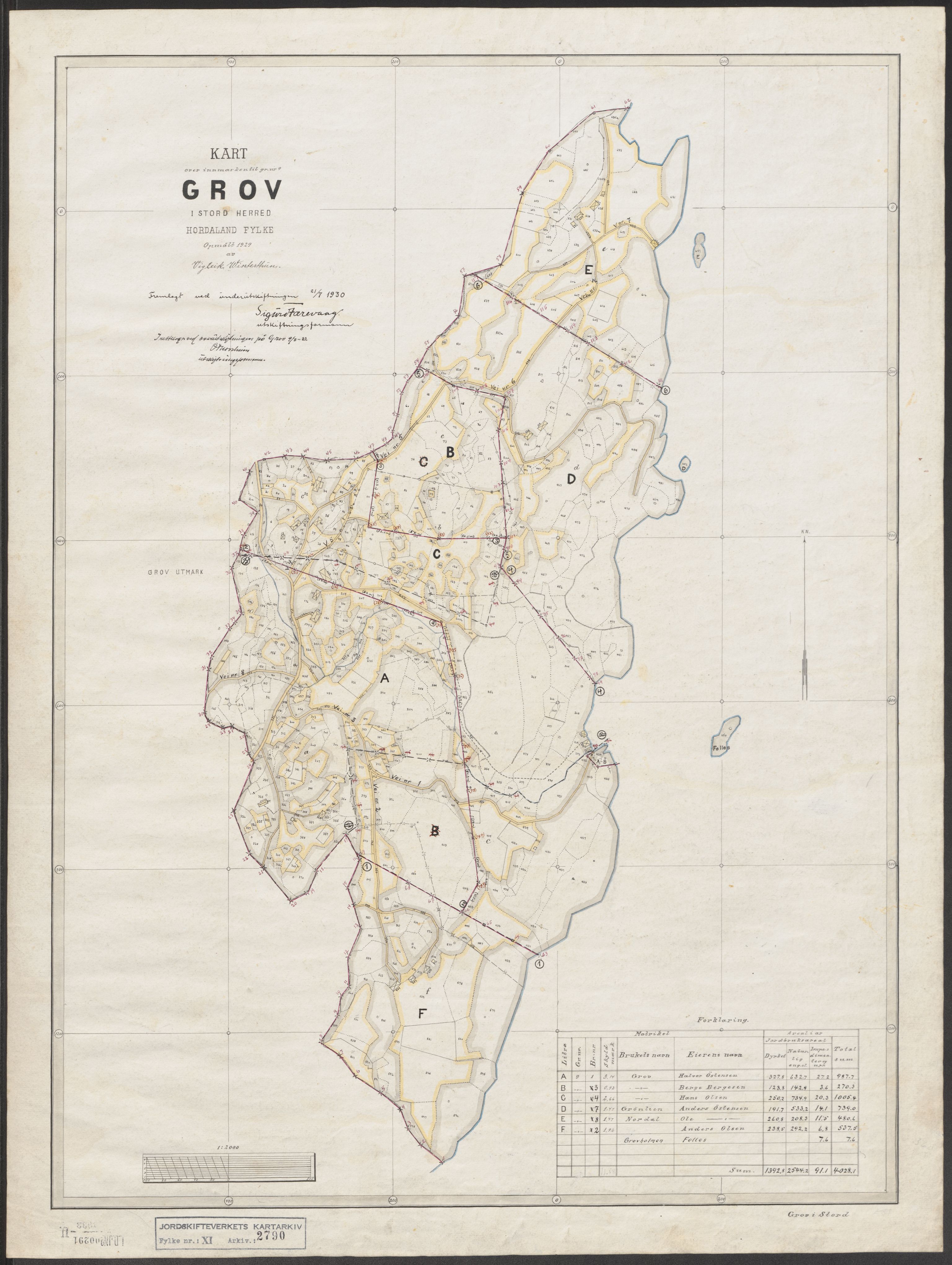 Jordskifteverkets kartarkiv, AV/RA-S-3929/T, 1859-1988, p. 3146