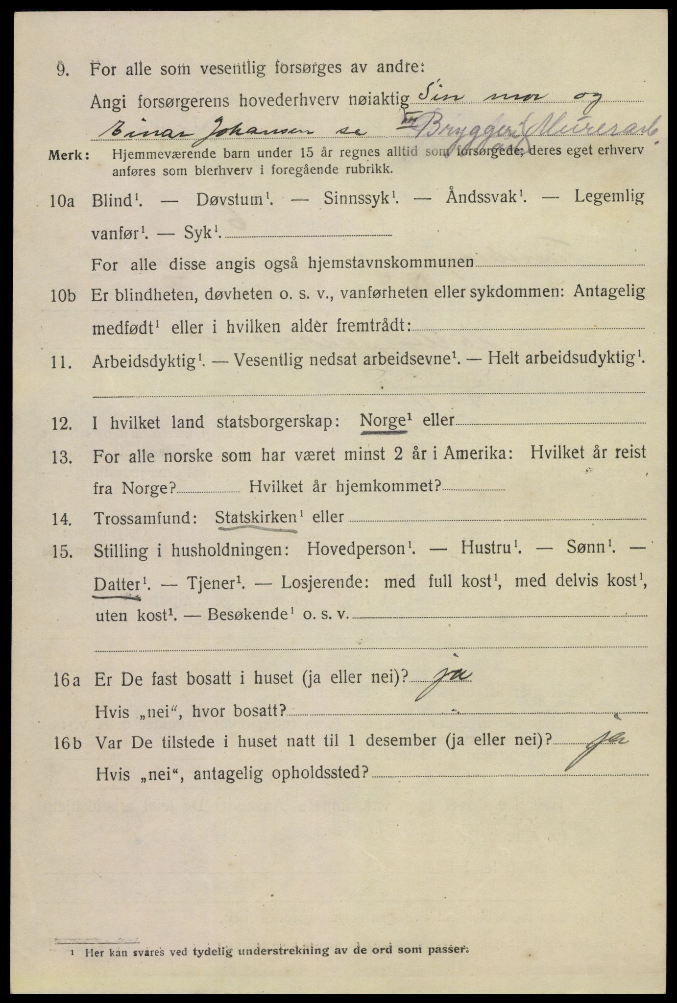 SAKO, 1920 census for Tønsberg, 1920, p. 11034