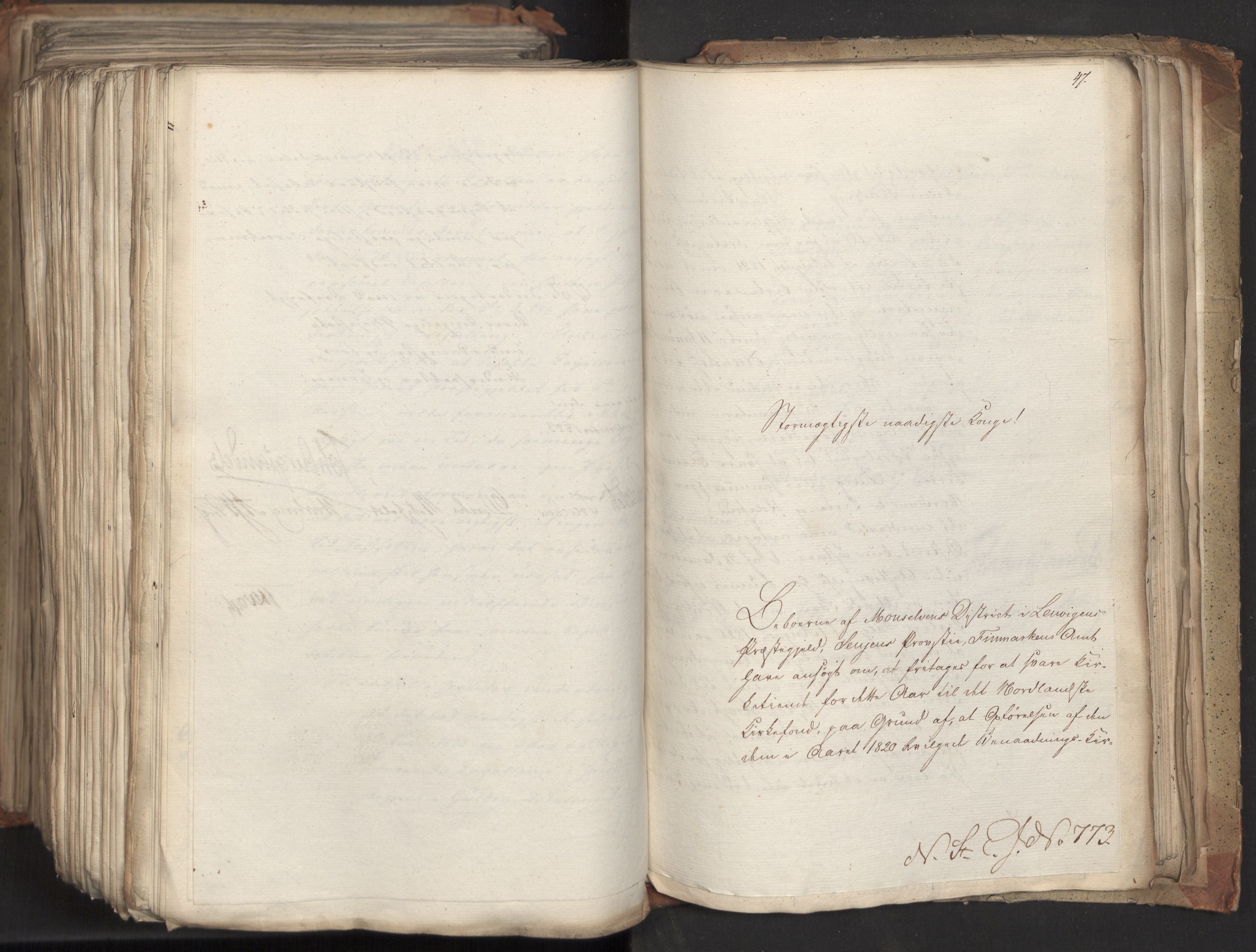 Statsrådsavdelingen i Stockholm, AV/RA-S-1003/D/Da/L0035: Regjeringsinnstillinger nr. 541-840, 1823, p. 636