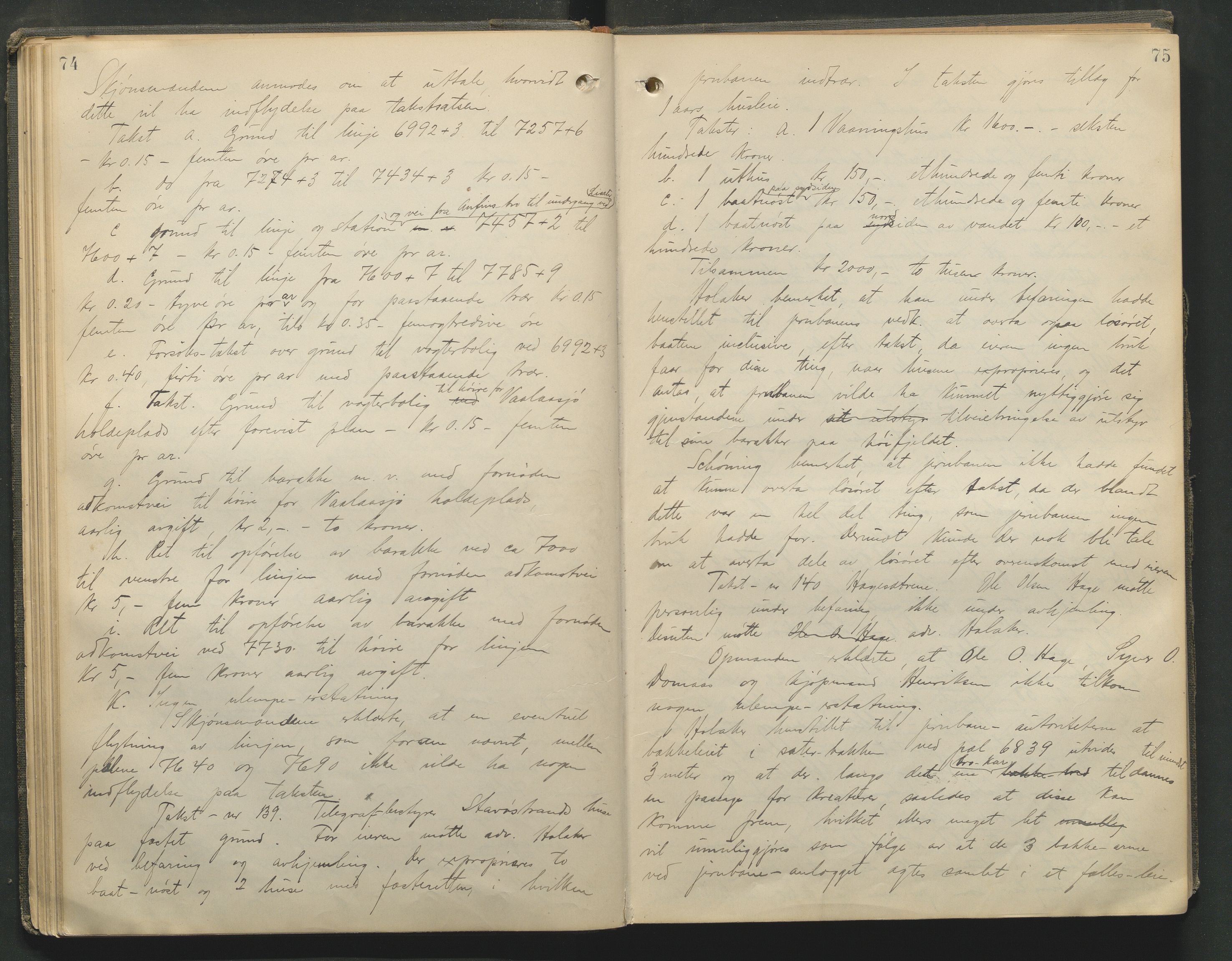 Nord-Gudbrandsdal tingrett, AV/SAH-TING-002/G/Gc/Gcb/L0009: Ekstrarettsprotokoll for åstedssaker, 1910-1913, p. 74-75