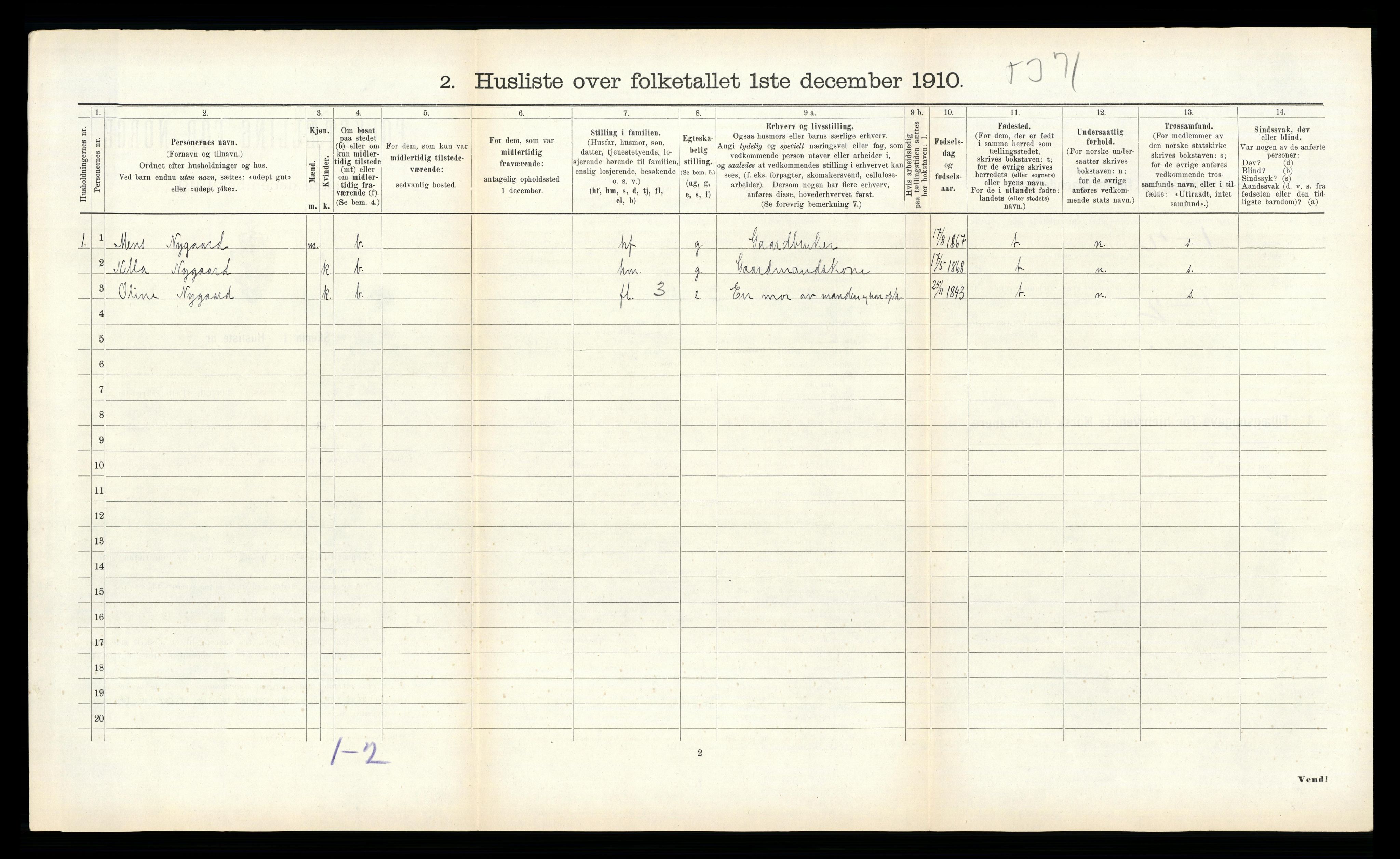 RA, 1910 census for Roan, 1910, p. 235