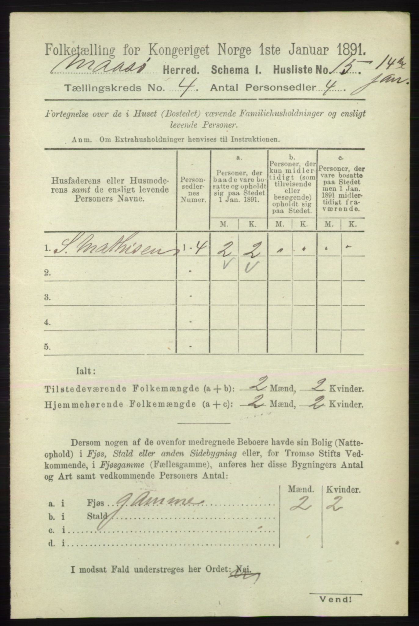 RA, 1891 census for 2018 Måsøy, 1891, p. 521