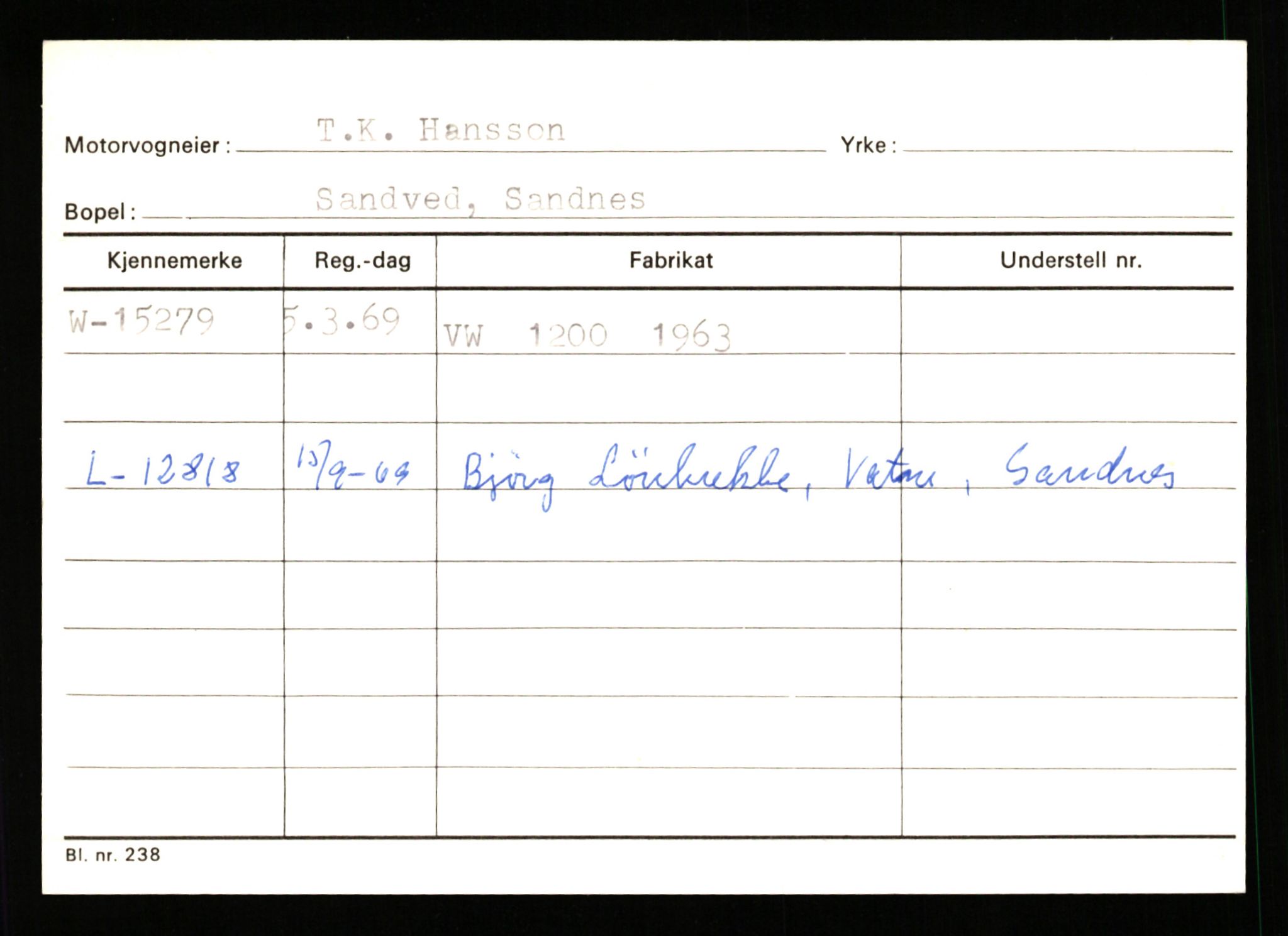 Stavanger trafikkstasjon, SAST/A-101942/0/G/L0003: Registreringsnummer: 10466 - 15496, 1930-1971, p. 3058