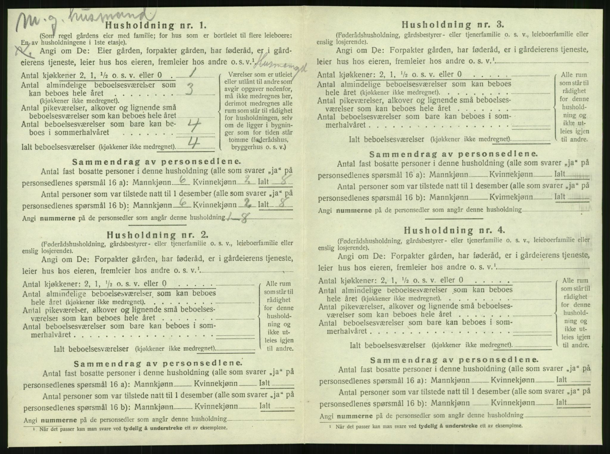 SAT, 1920 census for Tjøtta, 1920, p. 564