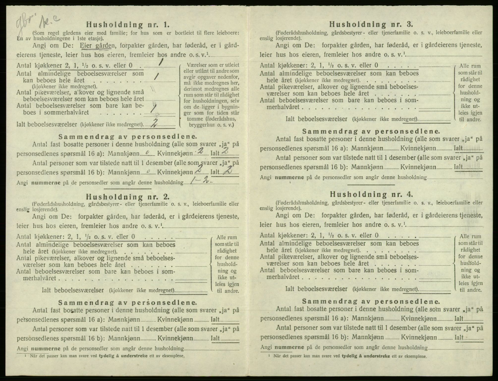 SAB, 1920 census for Fusa, 1920, p. 84