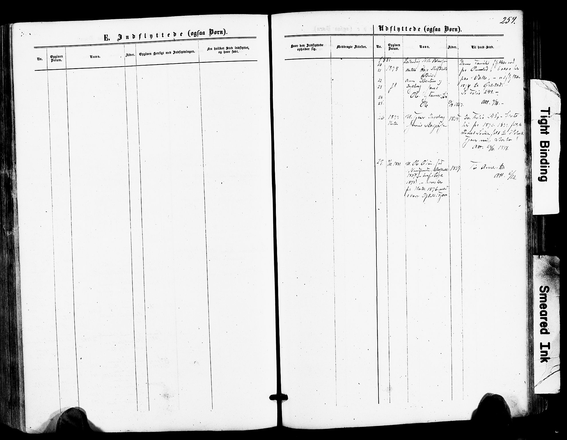 Froland sokneprestkontor, SAK/1111-0013/F/Fa/L0003: Parish register (official) no. A 3, 1864-1881, p. 254