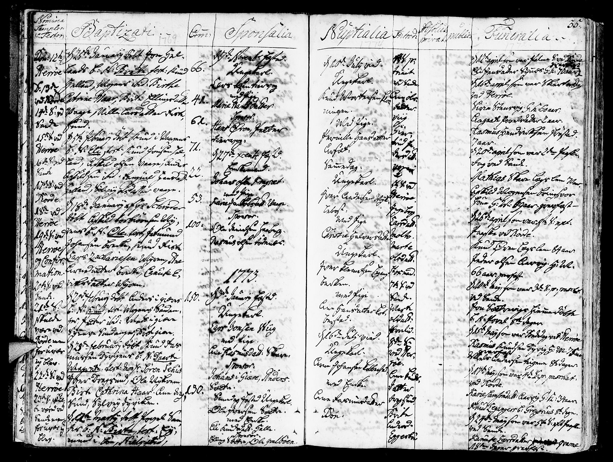 Ministerialprotokoller, klokkerbøker og fødselsregistre - Møre og Romsdal, SAT/A-1454/507/L0067: Parish register (official) no. 507A02, 1767-1788, p. 35