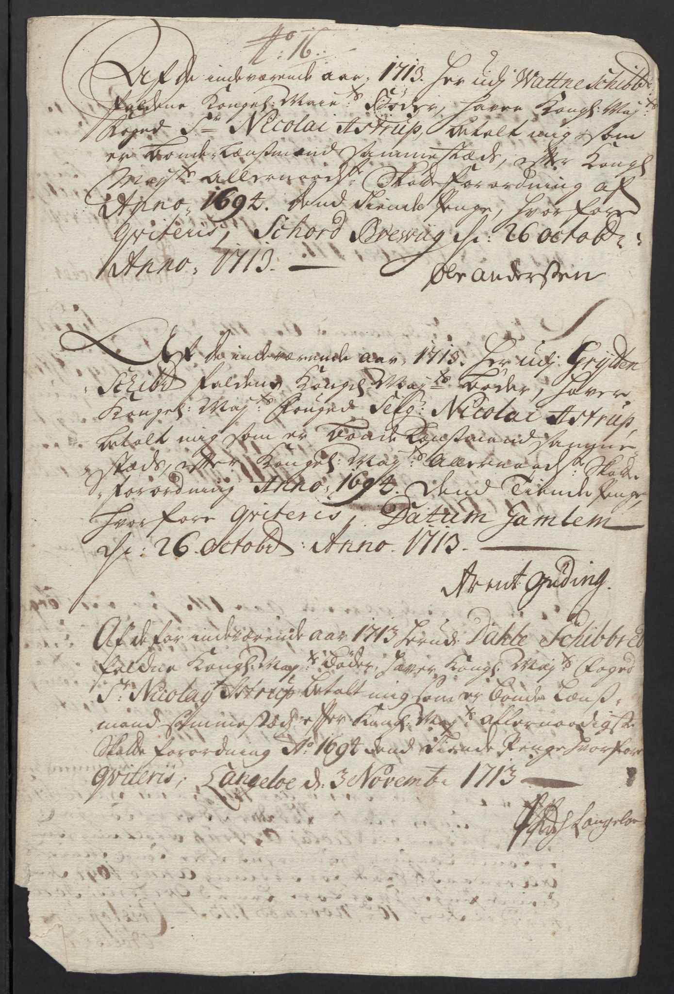 Rentekammeret inntil 1814, Reviderte regnskaper, Fogderegnskap, RA/EA-4092/R54/L3565: Fogderegnskap Sunnmøre, 1712-1713, p. 555