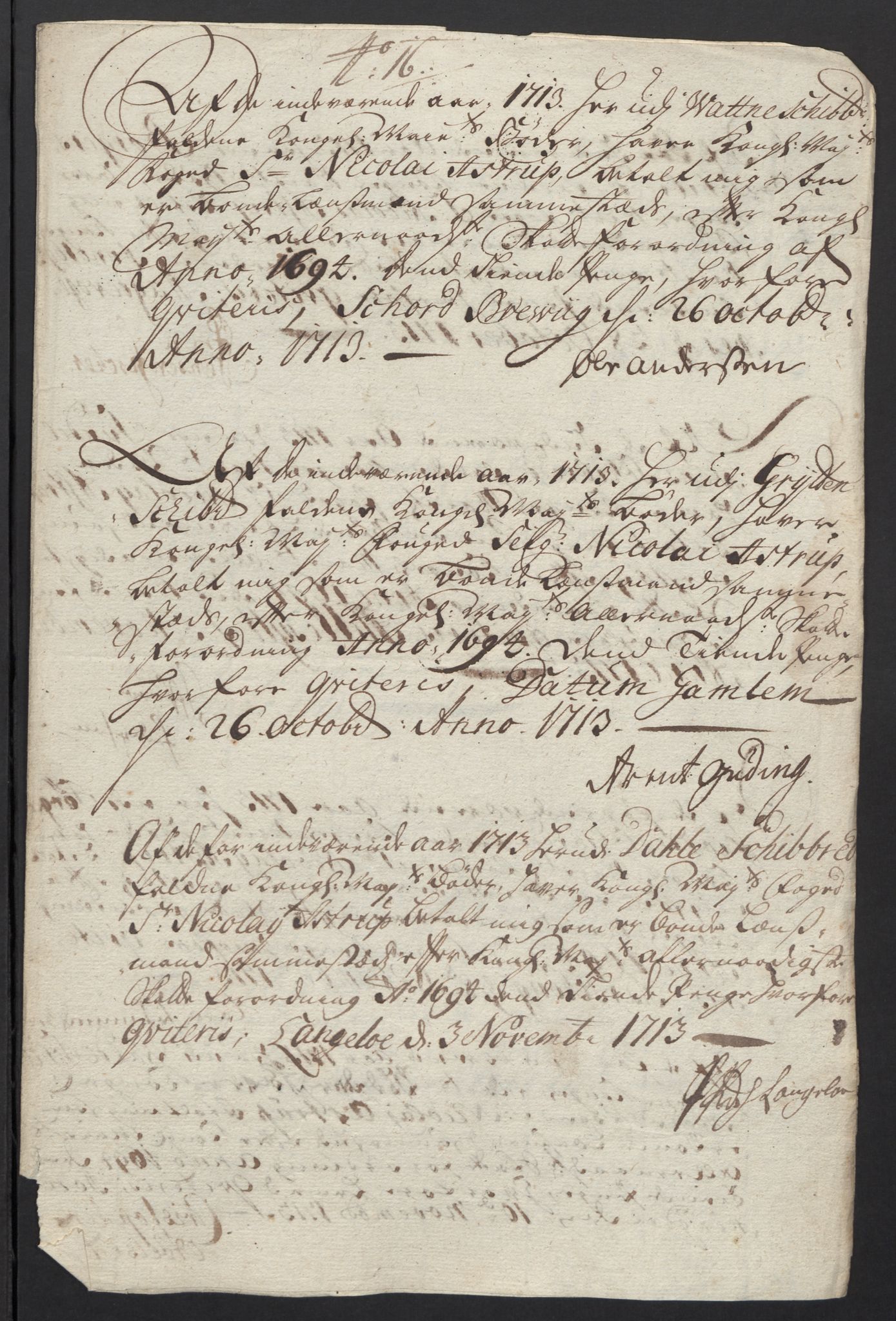 Rentekammeret inntil 1814, Reviderte regnskaper, Fogderegnskap, AV/RA-EA-4092/R54/L3565: Fogderegnskap Sunnmøre, 1712-1713, p. 555