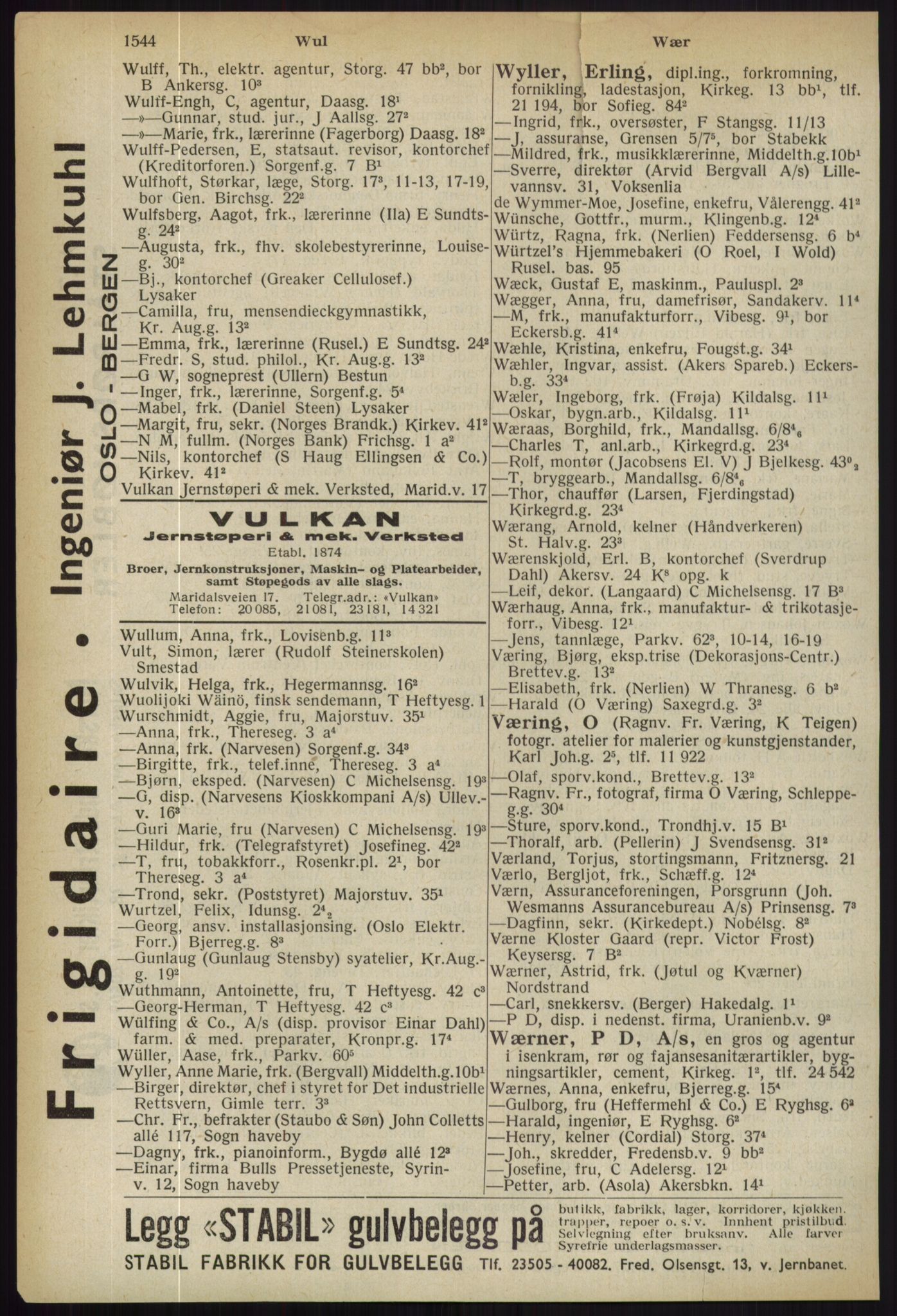 Kristiania/Oslo adressebok, PUBL/-, 1936, p. 1544