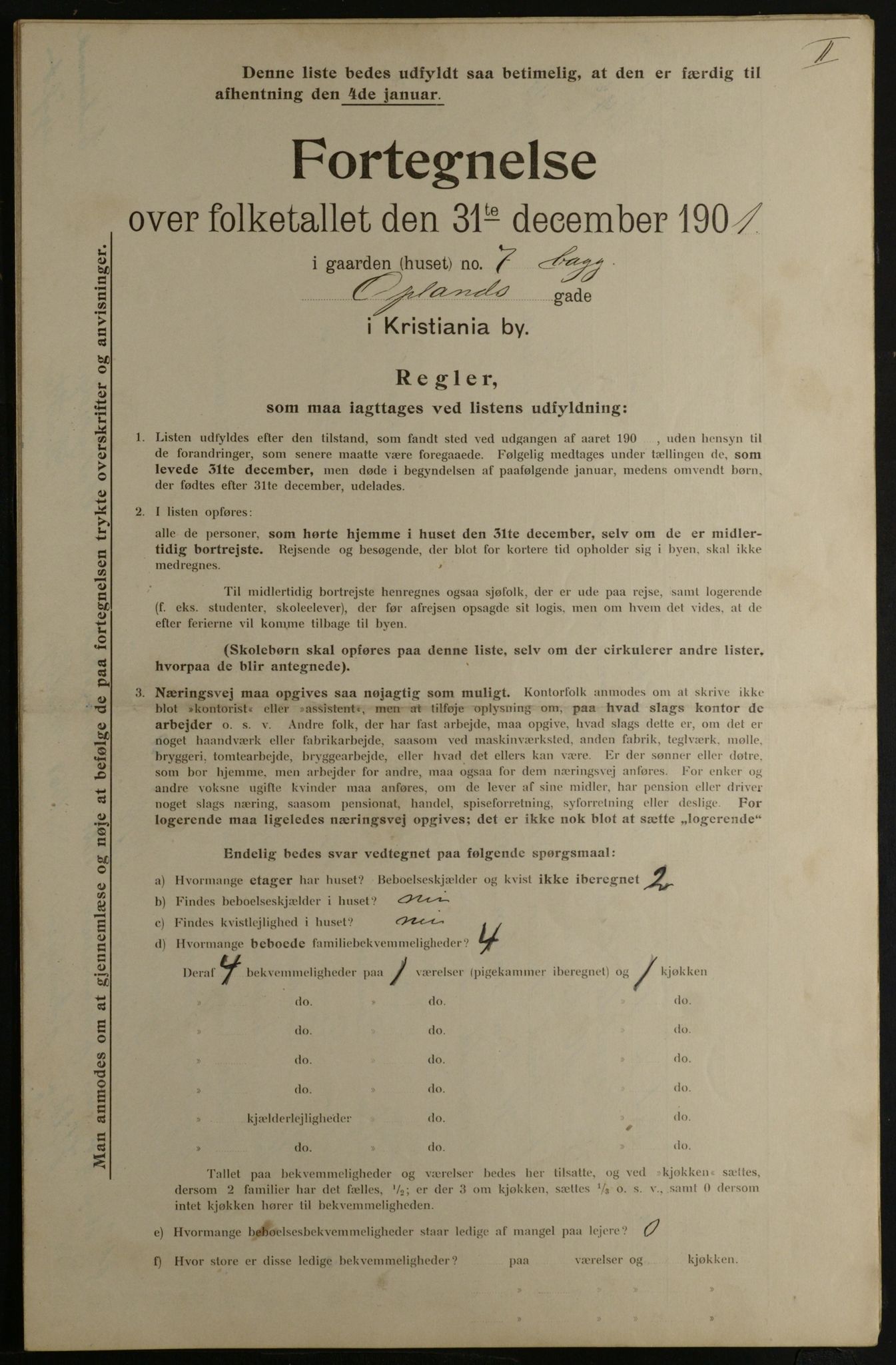 OBA, Municipal Census 1901 for Kristiania, 1901, p. 11602