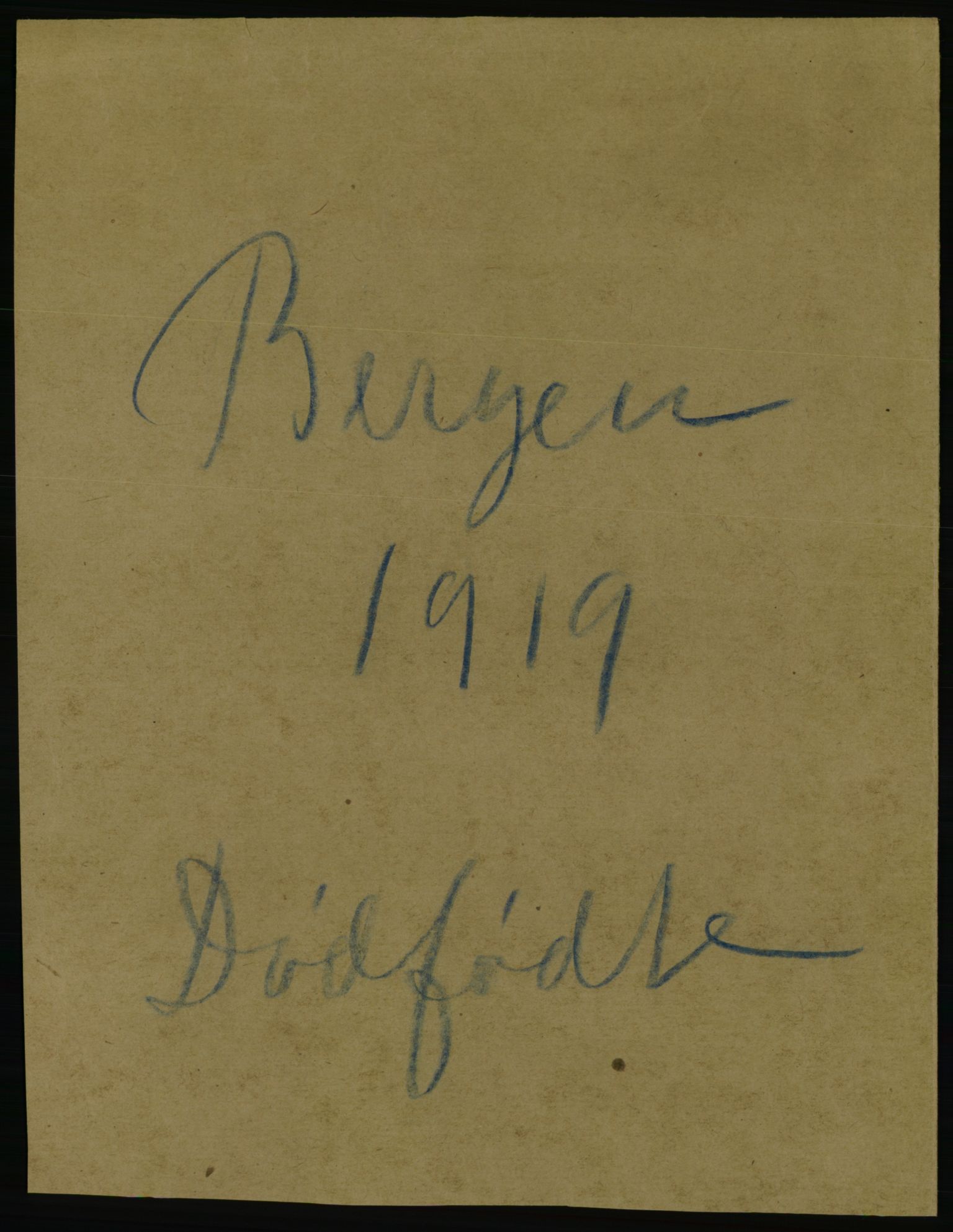 Statistisk sentralbyrå, Sosiodemografiske emner, Befolkning, AV/RA-S-2228/D/Df/Dfb/Dfbi/L0035: Bergen: Gifte, døde, dødfødte., 1919, p. 715