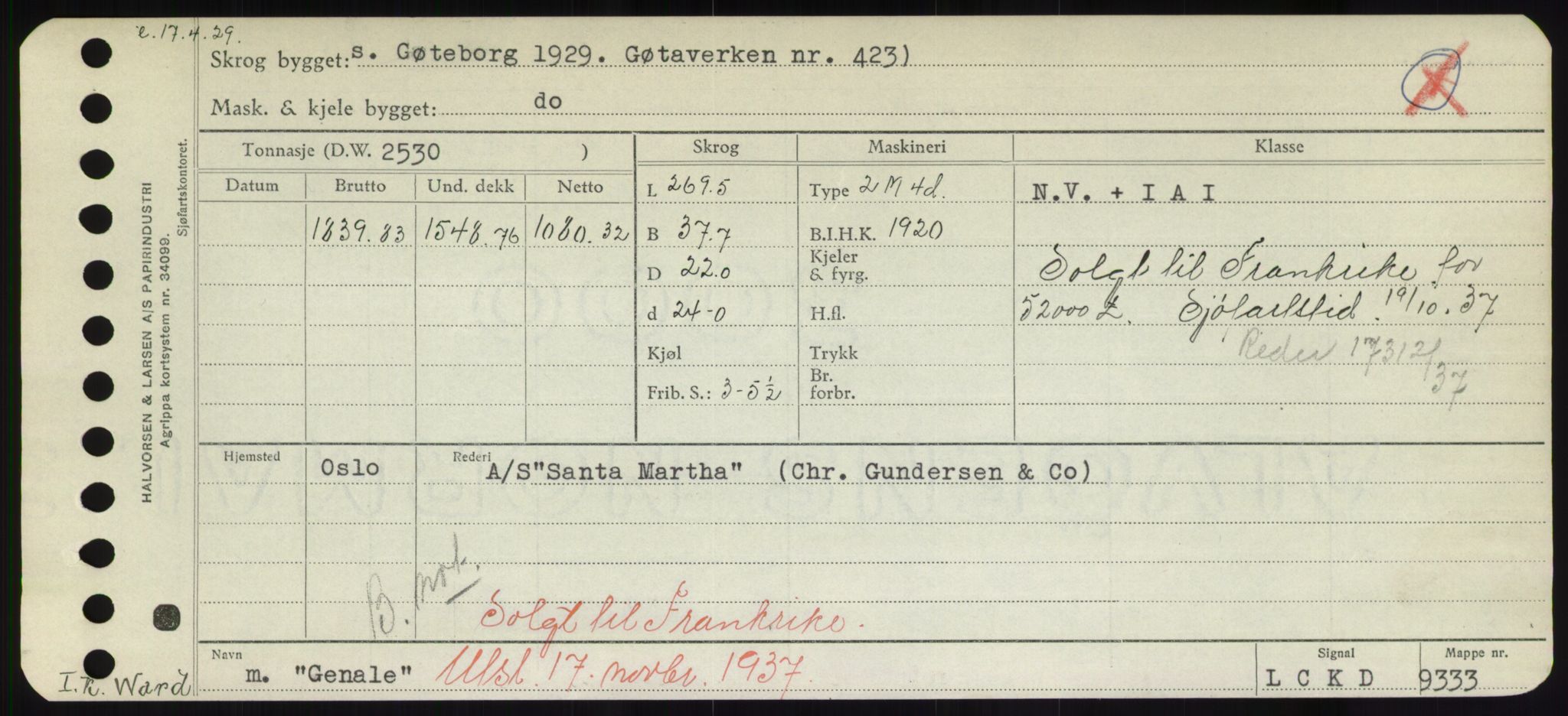 Sjøfartsdirektoratet med forløpere, Skipsmålingen, AV/RA-S-1627/H/Hd/L0012: Fartøy, G-Glø, p. 197