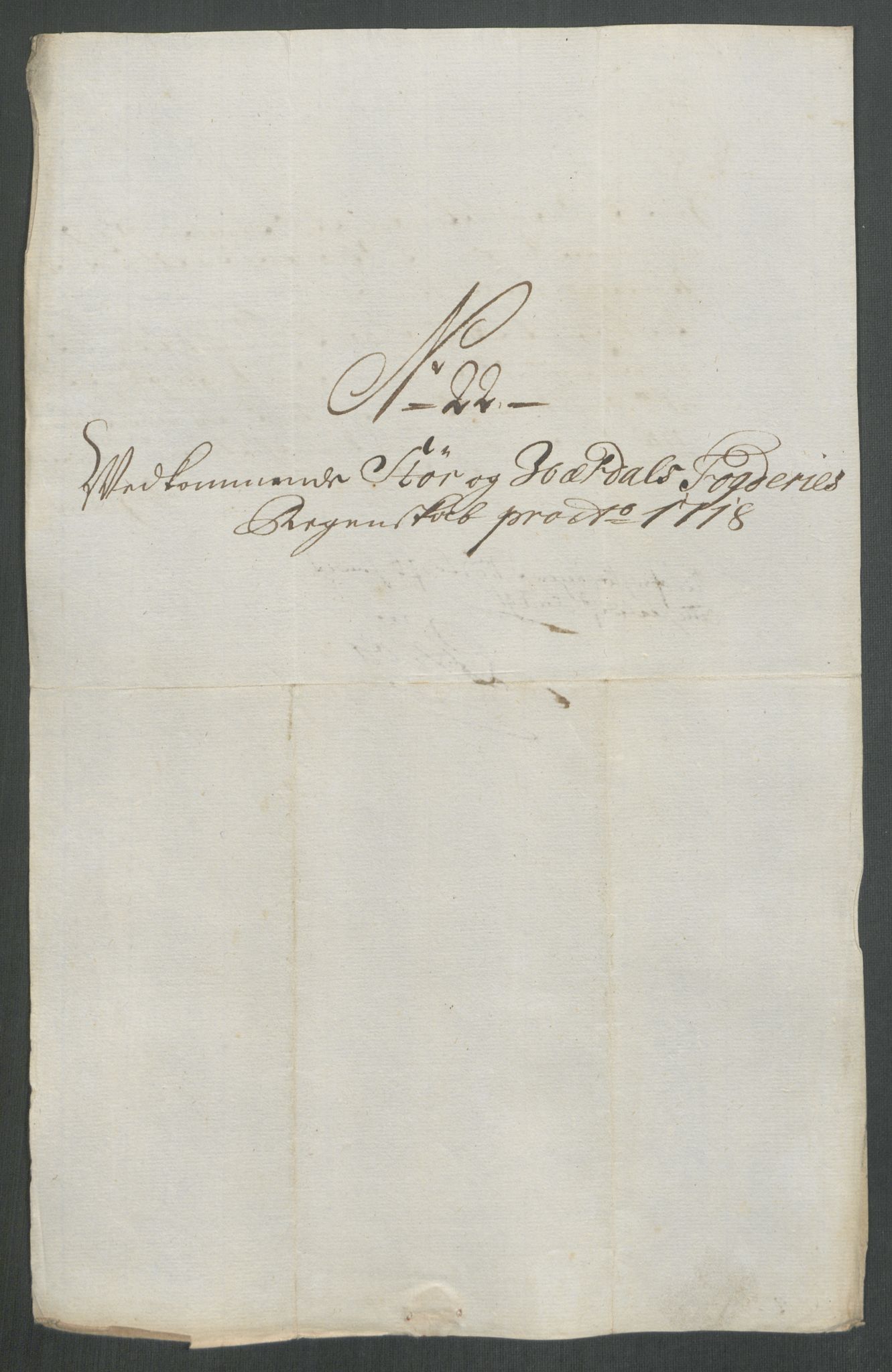 Rentekammeret inntil 1814, Reviderte regnskaper, Fogderegnskap, AV/RA-EA-4092/R62/L4208: Fogderegnskap Stjørdal og Verdal, 1718, p. 239