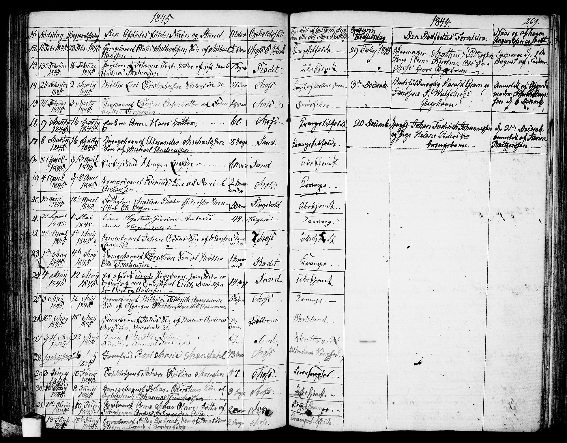 Moss prestekontor Kirkebøker, AV/SAO-A-2003/G/Ga/L0001: Parish register (copy) no. I 1, 1835-1851, p. 269