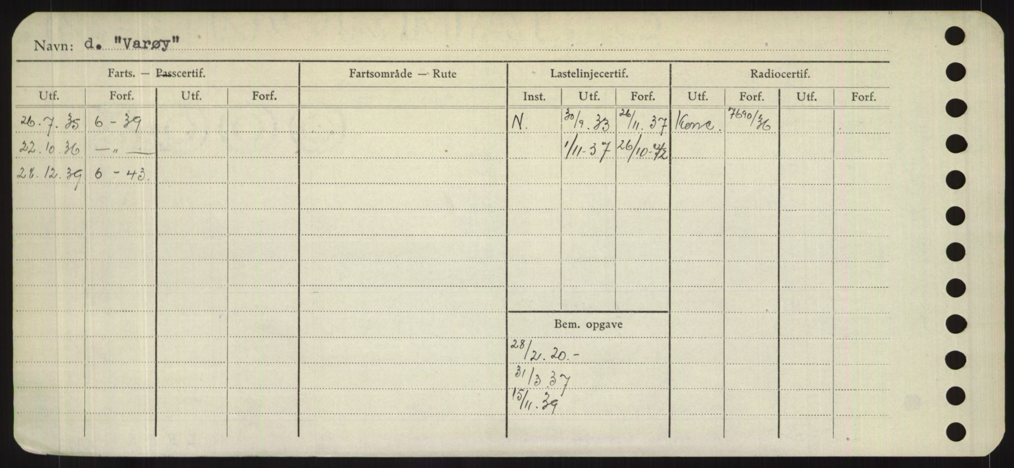 Sjøfartsdirektoratet med forløpere, Skipsmålingen, AV/RA-S-1627/H/Hd/L0040: Fartøy, U-Ve, p. 408