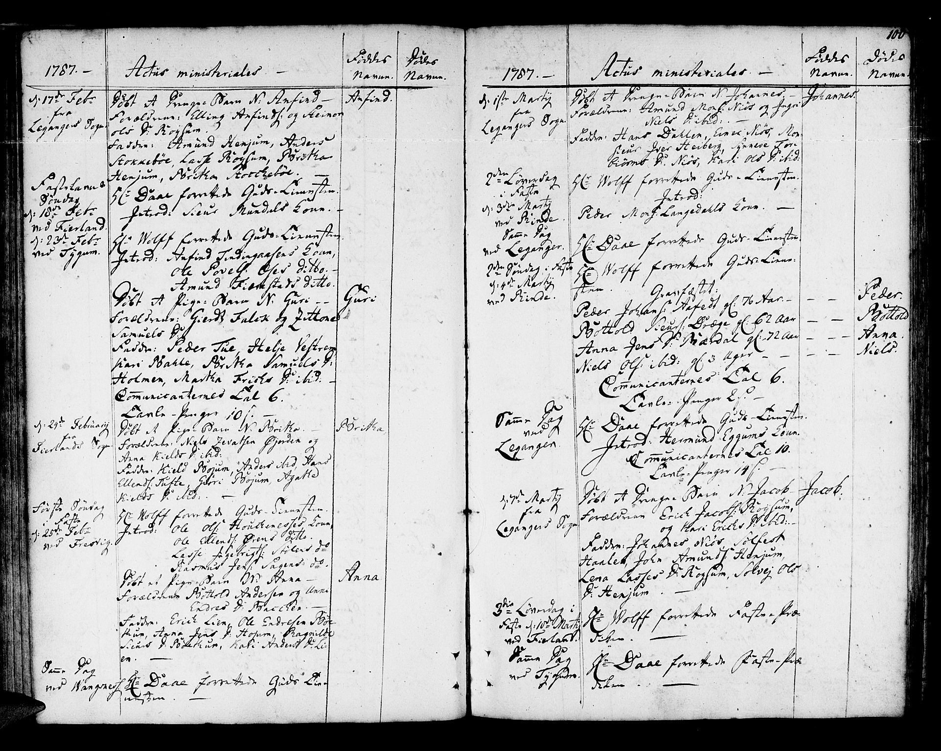 Leikanger sokneprestembete, AV/SAB-A-81001/H/Haa/Haaa/L0004: Parish register (official) no. A 4, 1770-1791, p. 100