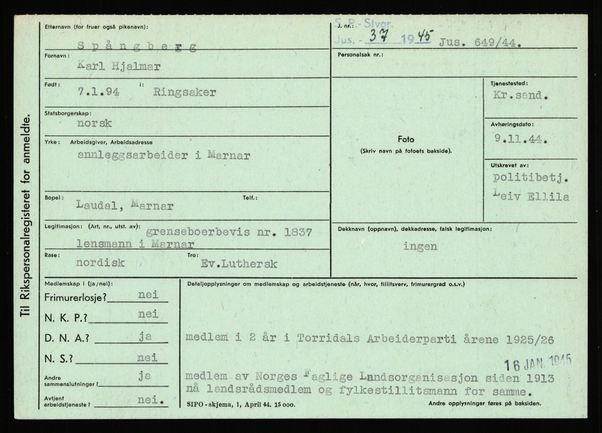 Statspolitiet - Hovedkontoret / Osloavdelingen, AV/RA-S-1329/C/Ca/L0014: Seterlien - Svartås, 1943-1945, p. 2778