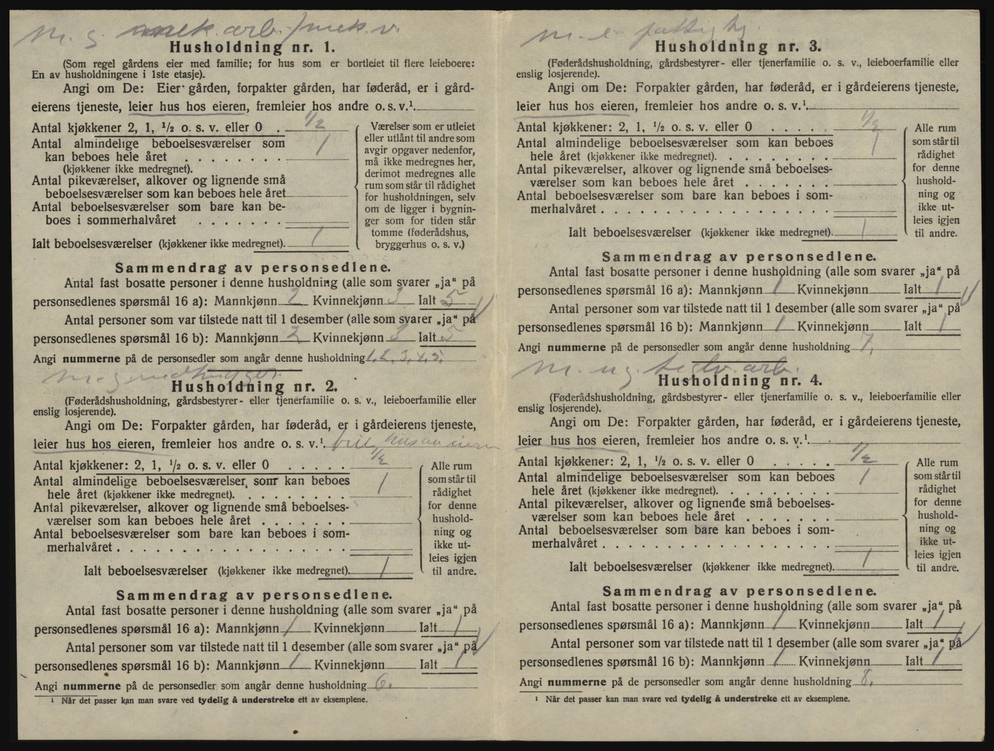 SAO, 1920 census for Glemmen, 1920, p. 2124