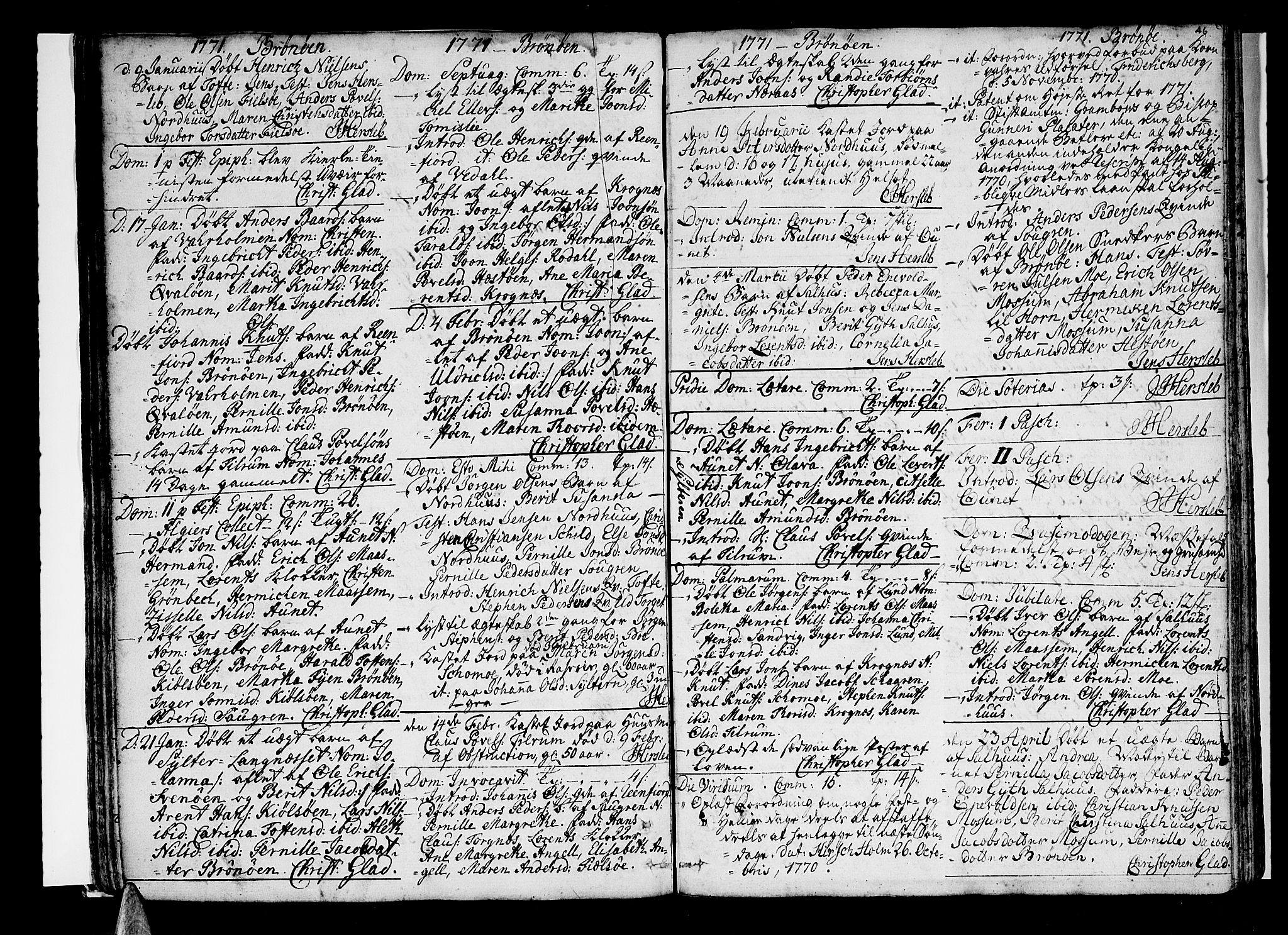 Ministerialprotokoller, klokkerbøker og fødselsregistre - Nordland, SAT/A-1459/813/L0195: Parish register (official) no. 813A05, 1752-1803, p. 46