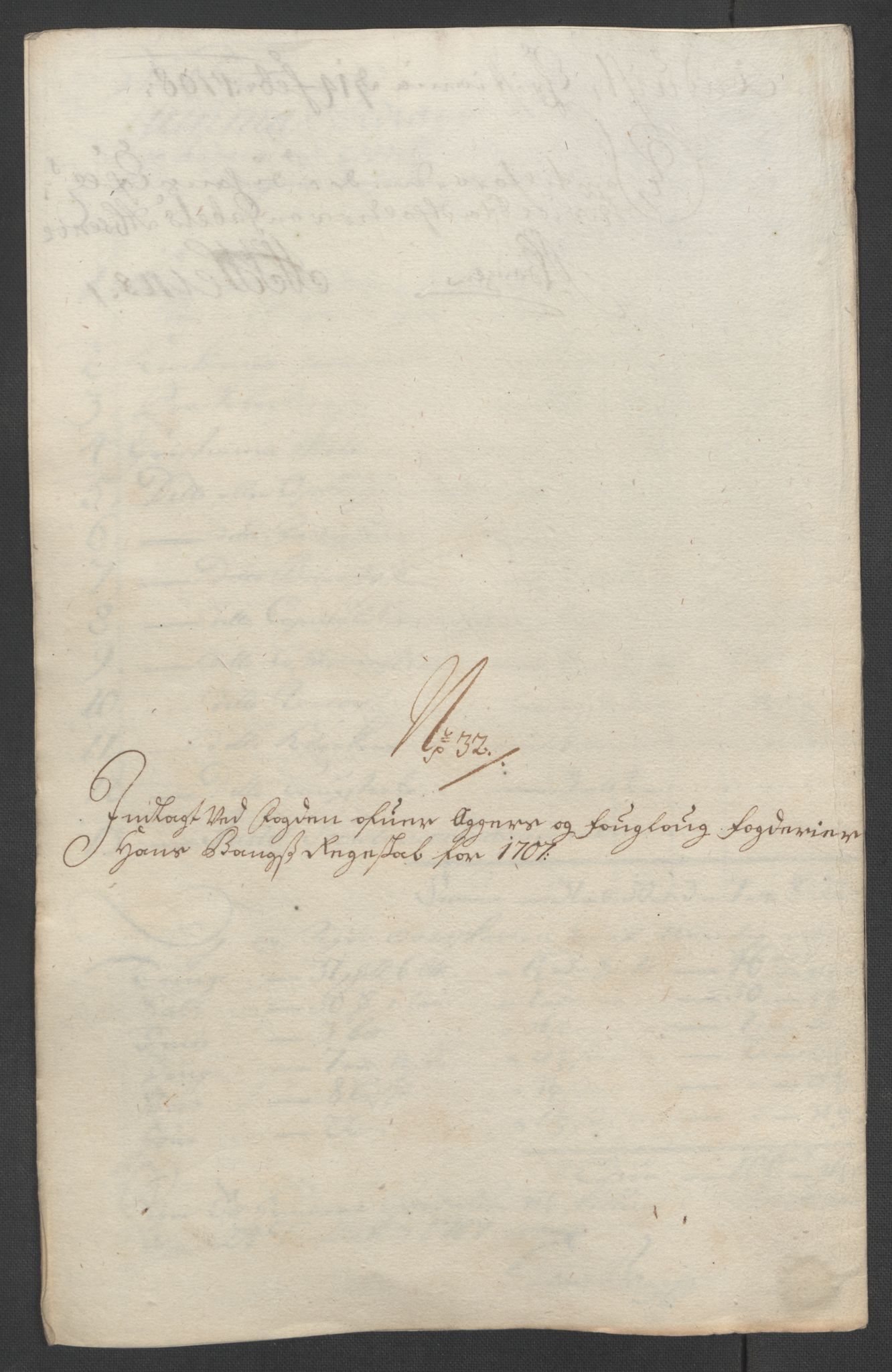 Rentekammeret inntil 1814, Reviderte regnskaper, Fogderegnskap, AV/RA-EA-4092/R10/L0447: Fogderegnskap Aker og Follo, 1707-1709, p. 187