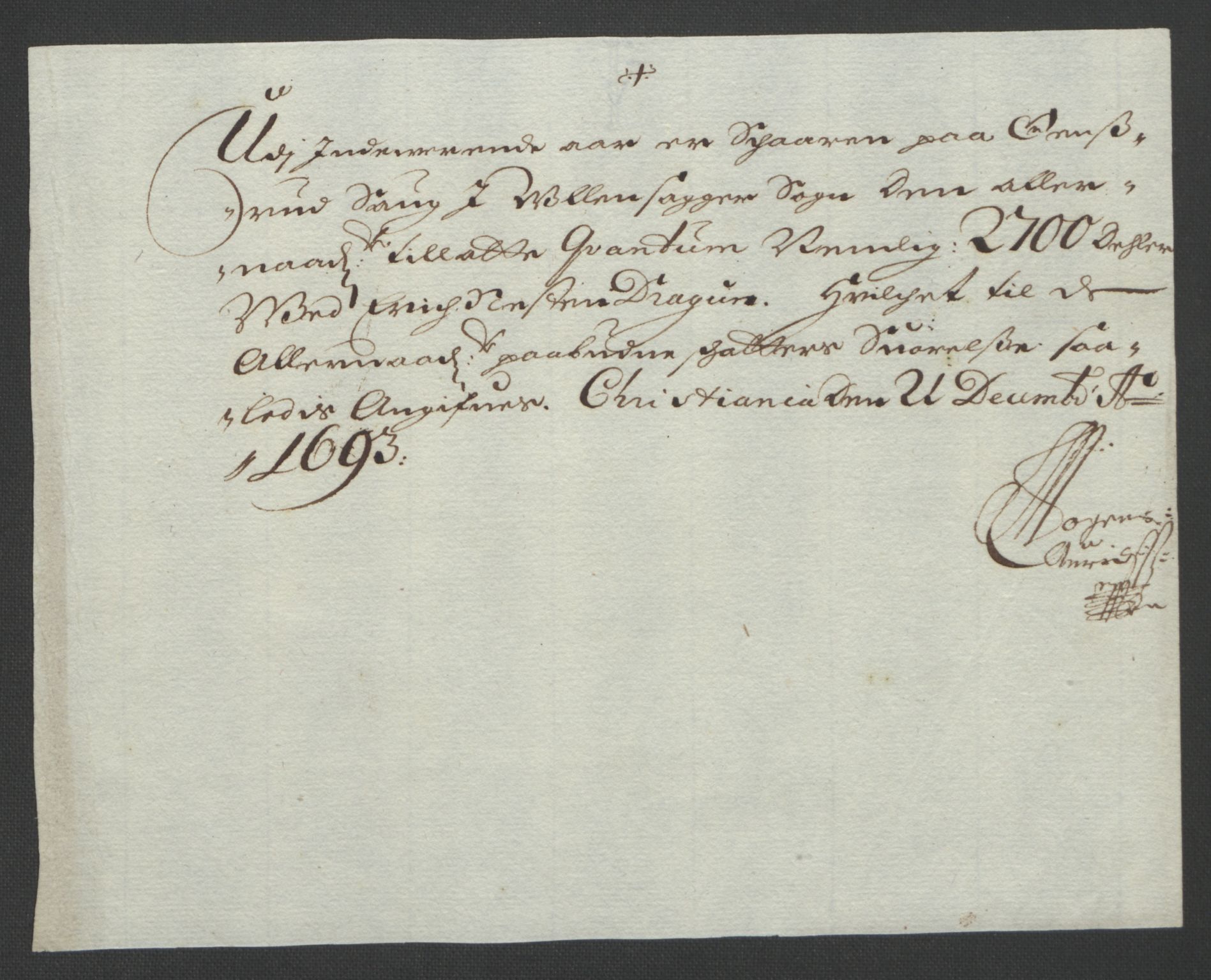 Rentekammeret inntil 1814, Reviderte regnskaper, Fogderegnskap, AV/RA-EA-4092/R12/L0705: Fogderegnskap Øvre Romerike, 1693, p. 243