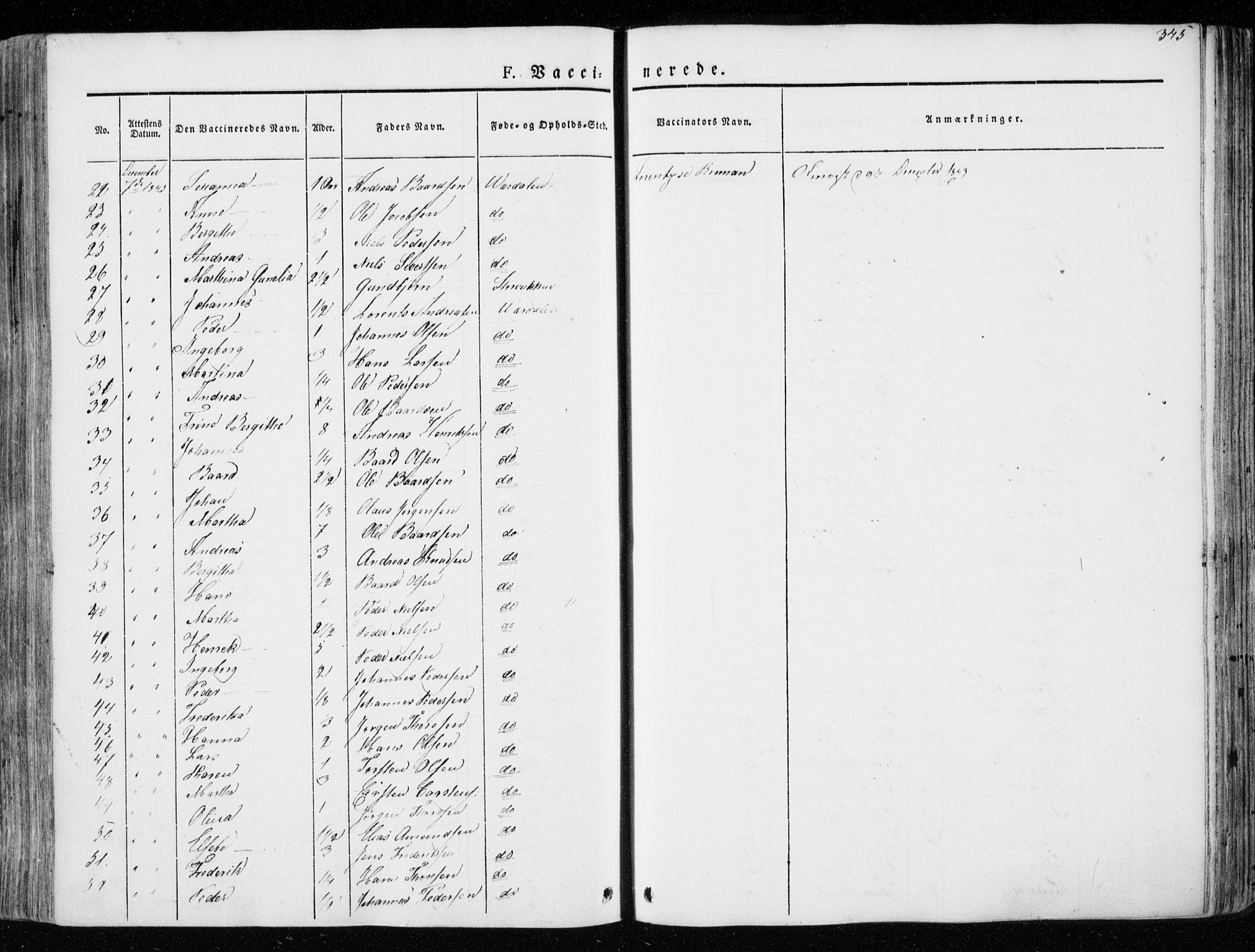 Ministerialprotokoller, klokkerbøker og fødselsregistre - Nord-Trøndelag, SAT/A-1458/723/L0239: Parish register (official) no. 723A08, 1841-1851, p. 345