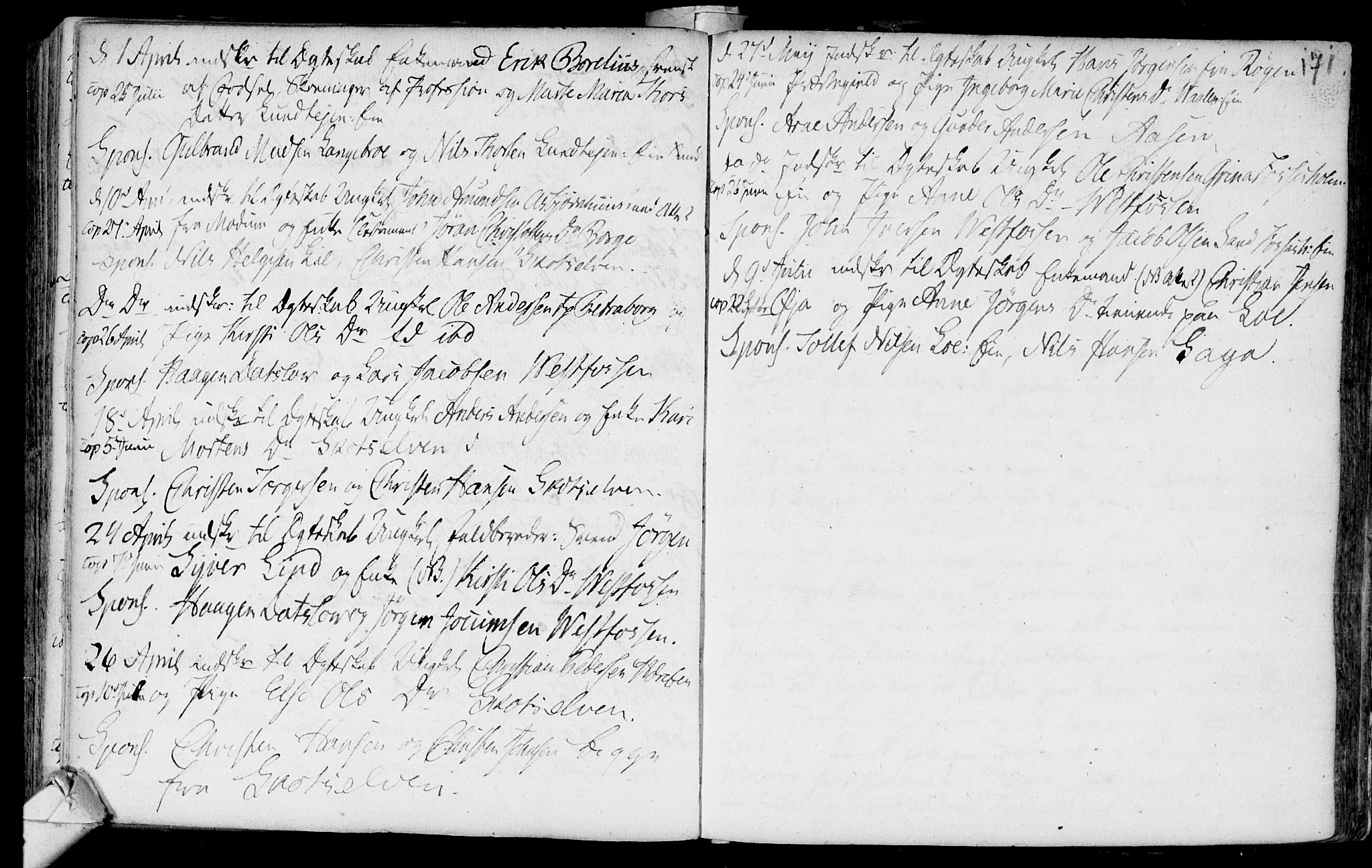 Eiker kirkebøker, AV/SAKO-A-4/F/Fa/L0007: Parish register (official) no. I 7 /1, 1733-1808, p. 171