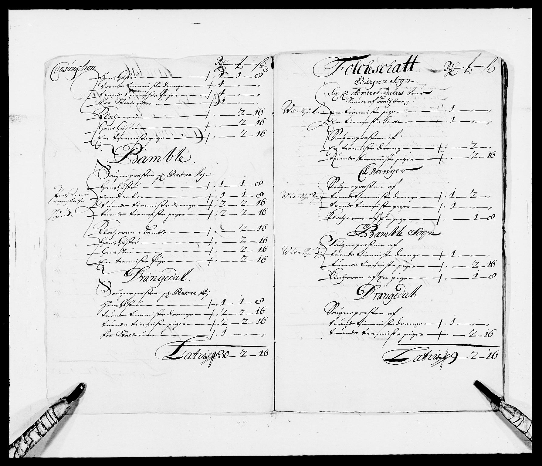 Rentekammeret inntil 1814, Reviderte regnskaper, Fogderegnskap, AV/RA-EA-4092/R34/L2045: Fogderegnskap Bamble, 1680-1681, p. 364
